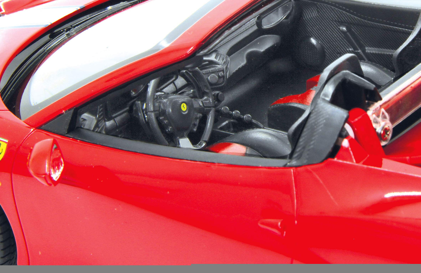 JAMARA 405066 - Ferrari 458 Speciale A 1:14 27MHz Convertible remote controlled - officially licensed, approx. 1 hour drive time at 11 km/h, LED lights, perfectly replicated details, detailed interior.