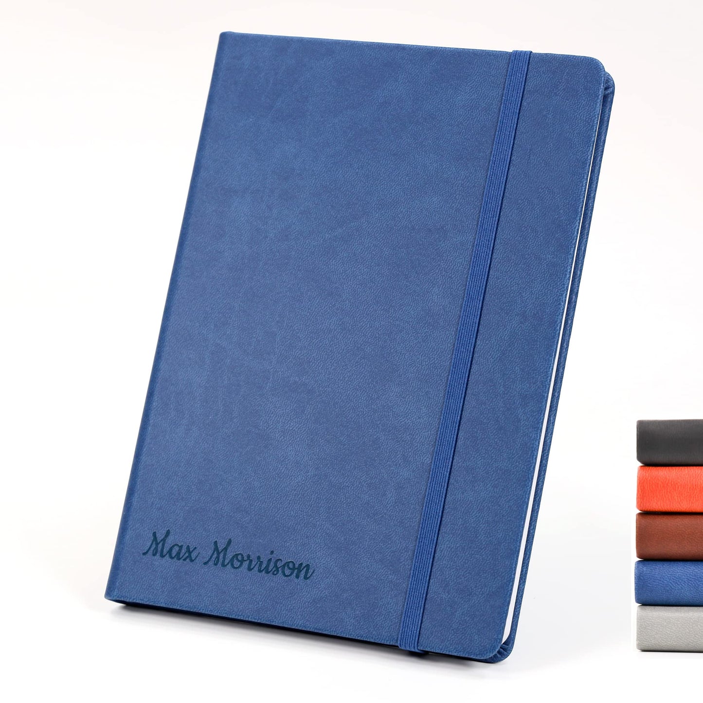CustomDesign.Shop Personalized Hardcover Notebook | Create a completely unique gift | Laser-engraved gift idea - A4, Blue
