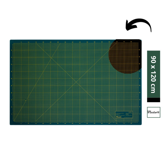 Victor cutting mat green black 90x120cm 3-layer cutting mat A0 self-healing - crafting mat - cutting mat - cutting mat - desk mat - desk mat sewing
