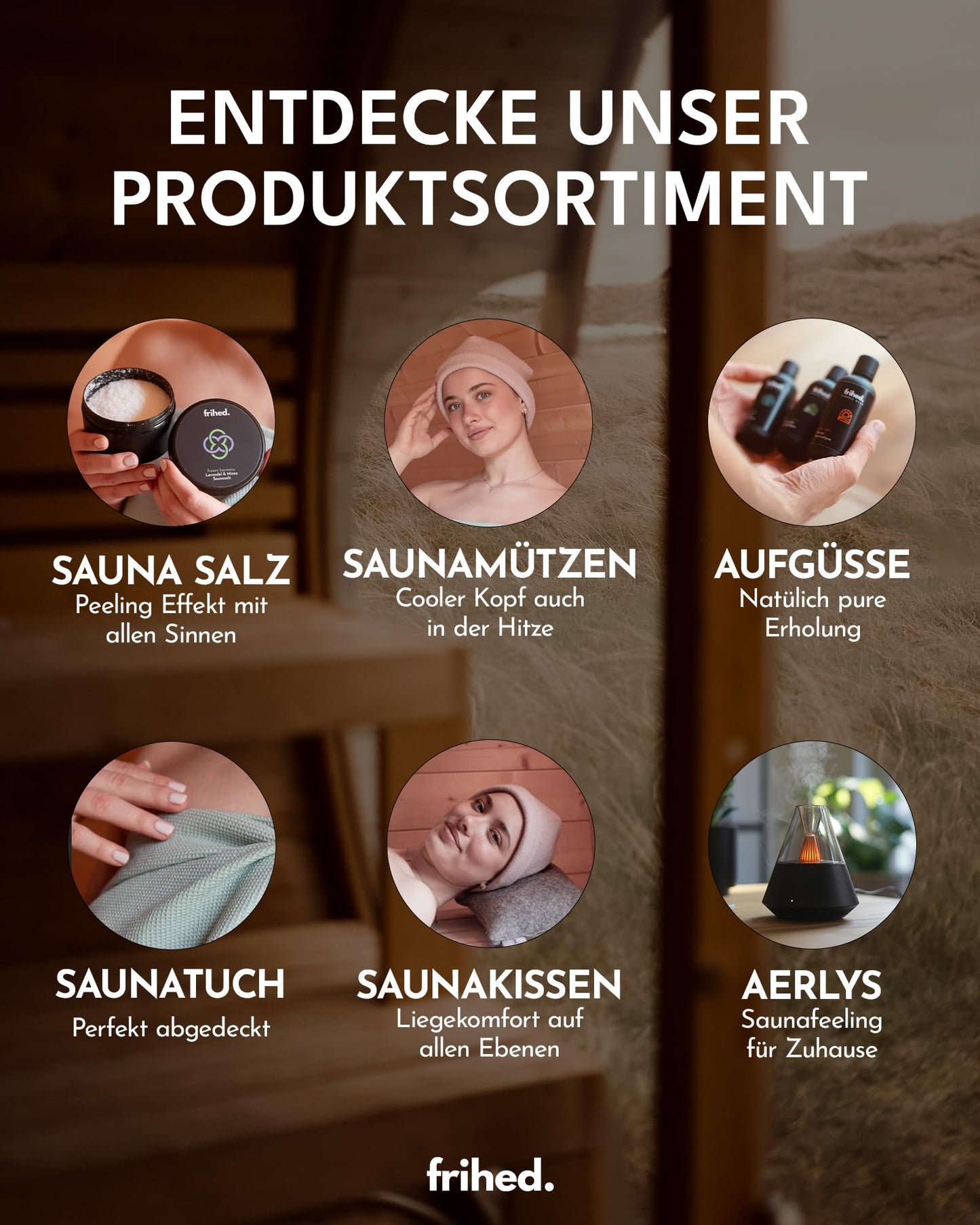 Freedom® Sauna Hat in Stone Gray made of wool walk - 100% sheep's wool - Premium sauna accessory for men and women - Flexible size - Made in Lüneburg.