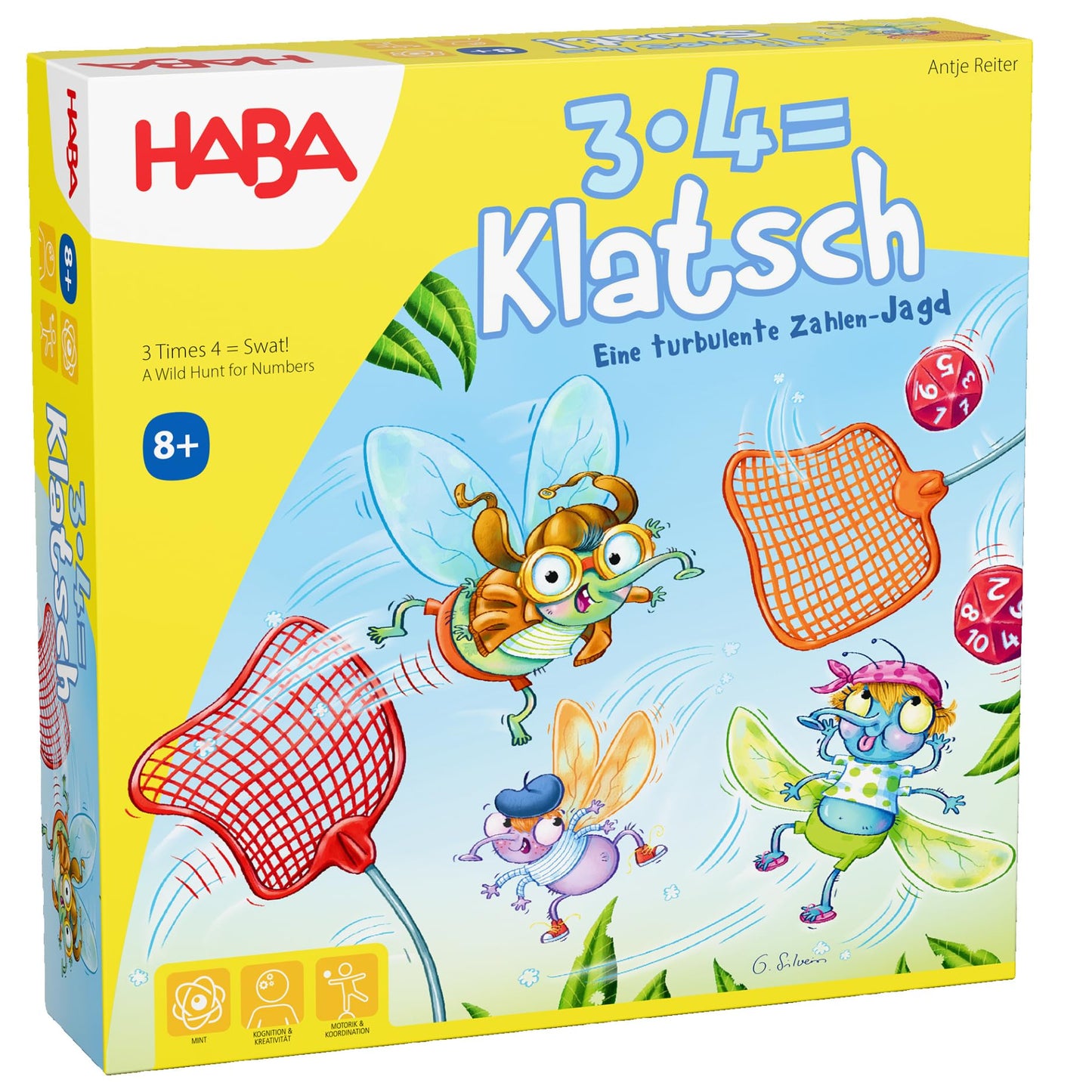 HABA 3X4=Clap - Exciting educational game for 2-6 players ages 8 and up. Promotes basic multiplication and concentration. Fun reaction game for practicing math skills. - 2012173001