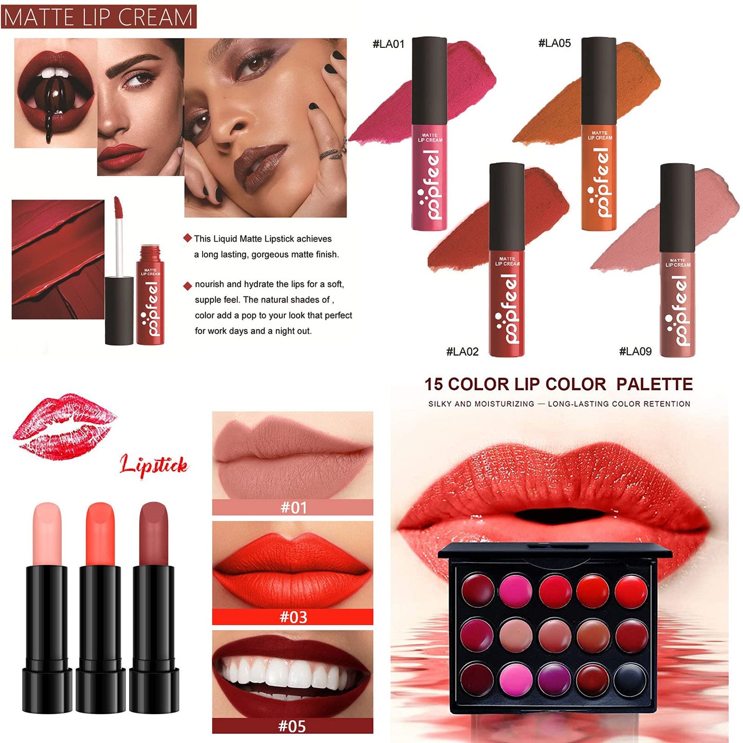 30Pcs Makeup Kit, Professional Cosmetic Set with Eyeshadow Lip gloss Blush Concealer, Multifunctional Beauty Products Set for Teenage Girls Women #5