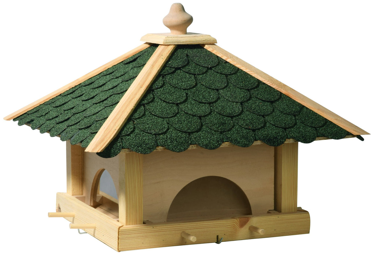 Luxury birdhouse 98700E Large XXL wooden birdhouse (pine) for garden, balcony, with 4 pull-out feed drawers - XL bird feeder birdhouse