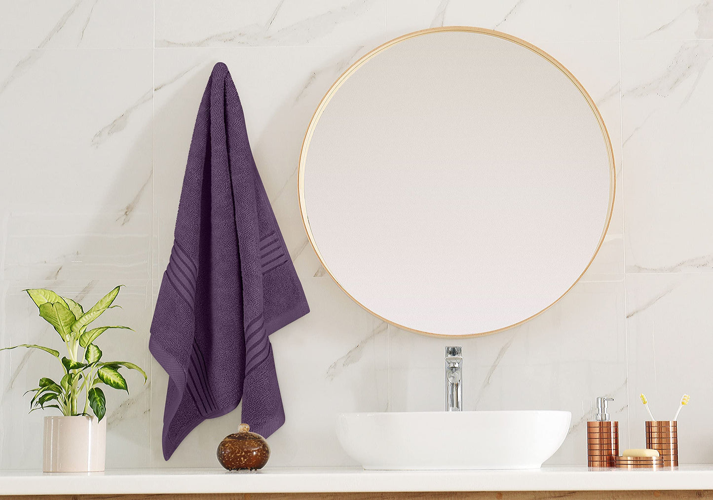 Utopia Towels Premium Hand Towels, 100% combed, ring-spun cotton, ultra-soft and highly absorbent, 700 gsm, extra thick towels, 40.6 x 71.1 cm, hotel and spa quality, pack of 6