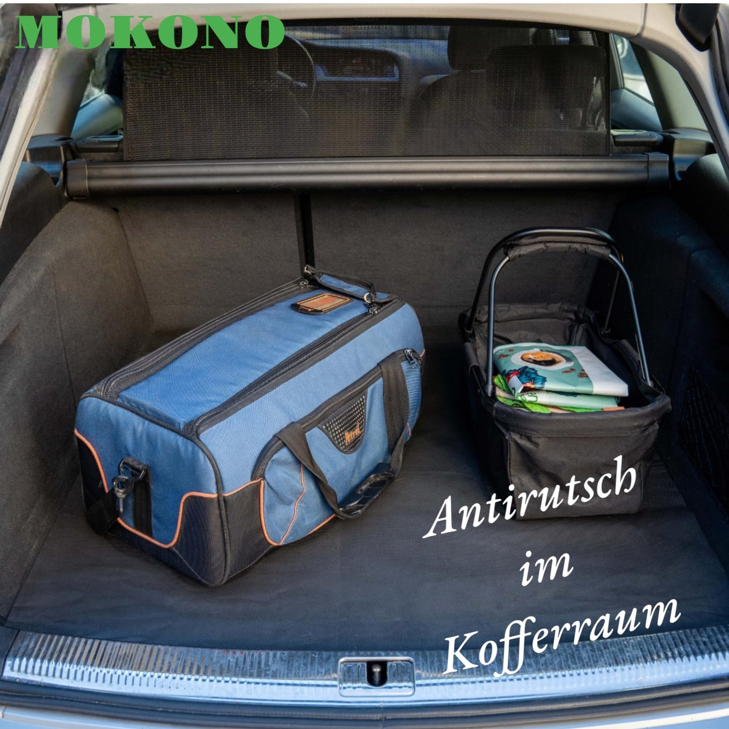 MOKONO® Non-Slip Mat 120 x 100cm - waterproof, universal and customizable non-slip mat | non-slip protective mat for trunk, camping, dog crate, etc. | Available in various sizes
