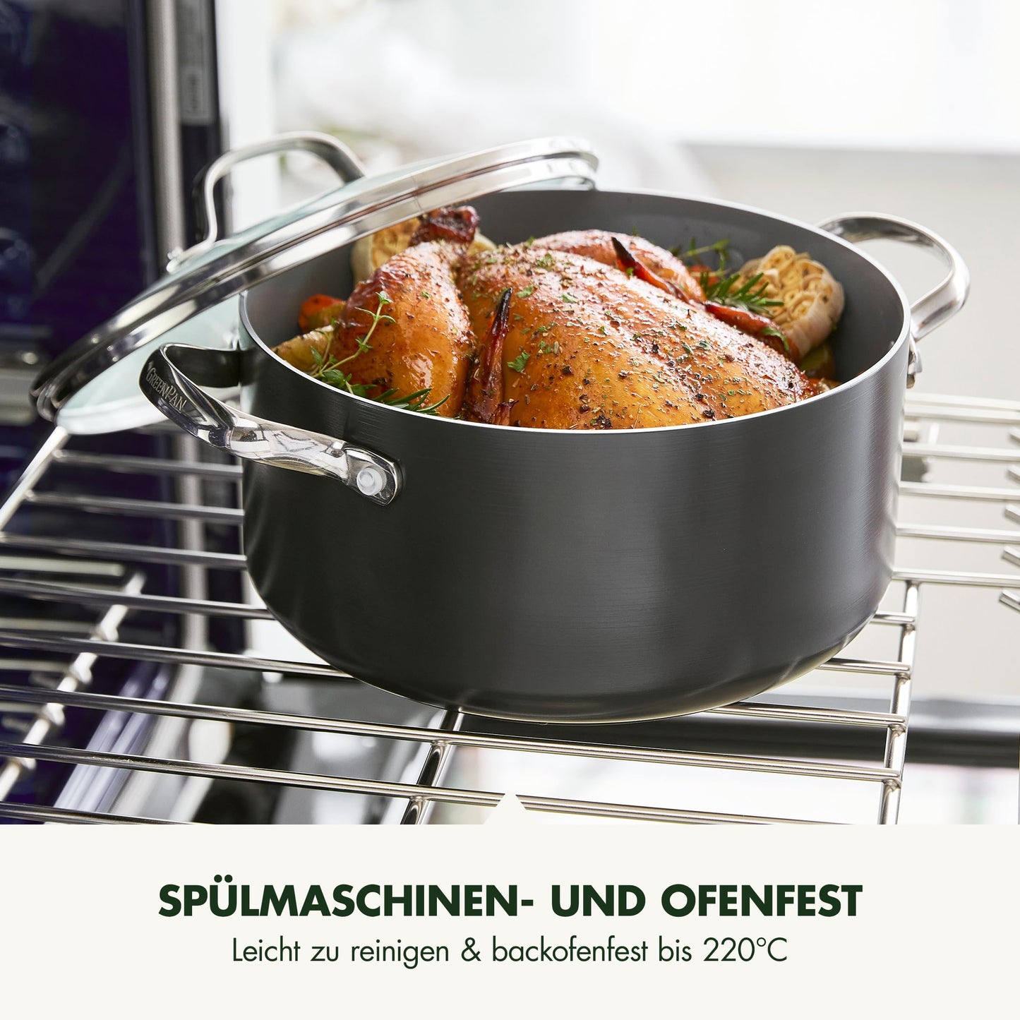GreenPan Valencia Pro Hard-Anodized Healthy Ceramic Nonstick 11-Piece Cookware Set, Pots and Pans, PFAS-Free, Includes Skillets, Saute Pans, Induction, Dishwasher Safe, Oven Safe, Gray