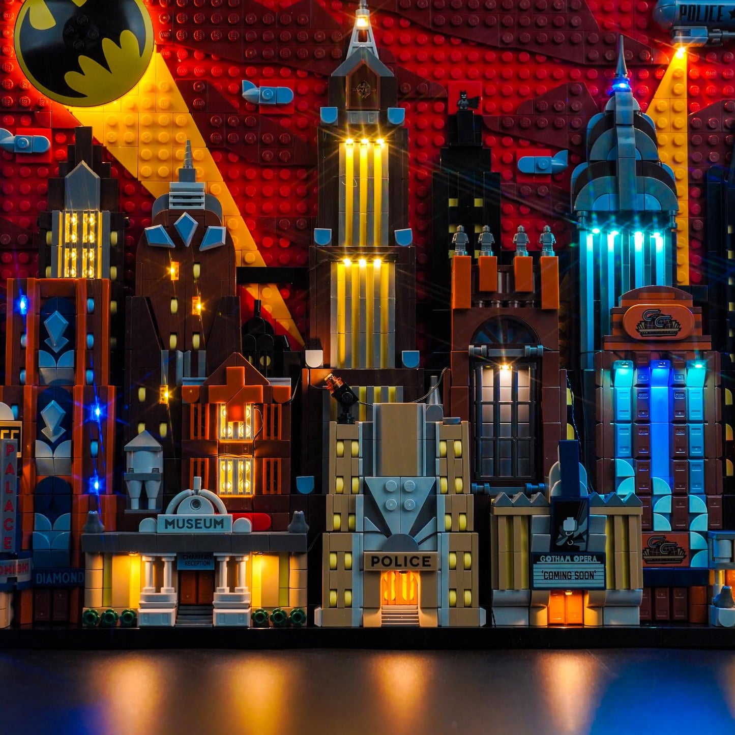 Remote control light kit for Lego 76271 Batman: The Animated Series Gotham City (non-Lego), LED lighting set for Lego Batman: The Animated Series Gotham City creative toy.