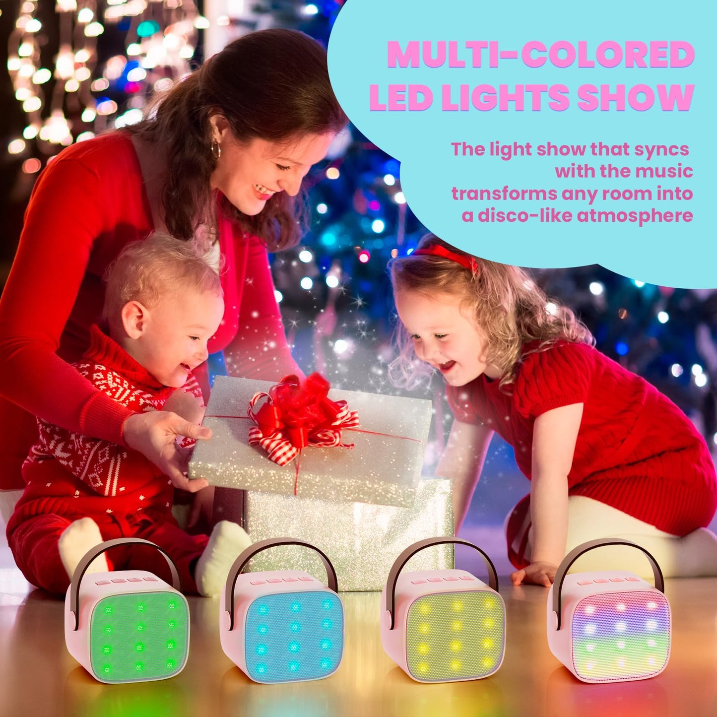 Karaoke microphone, children's karaoke machine, gifts for girls - mini karaoke machine - kids karaoke with microphone - birthday gift Children's Day - toys for 3 4 5 6 7 8 9 10+