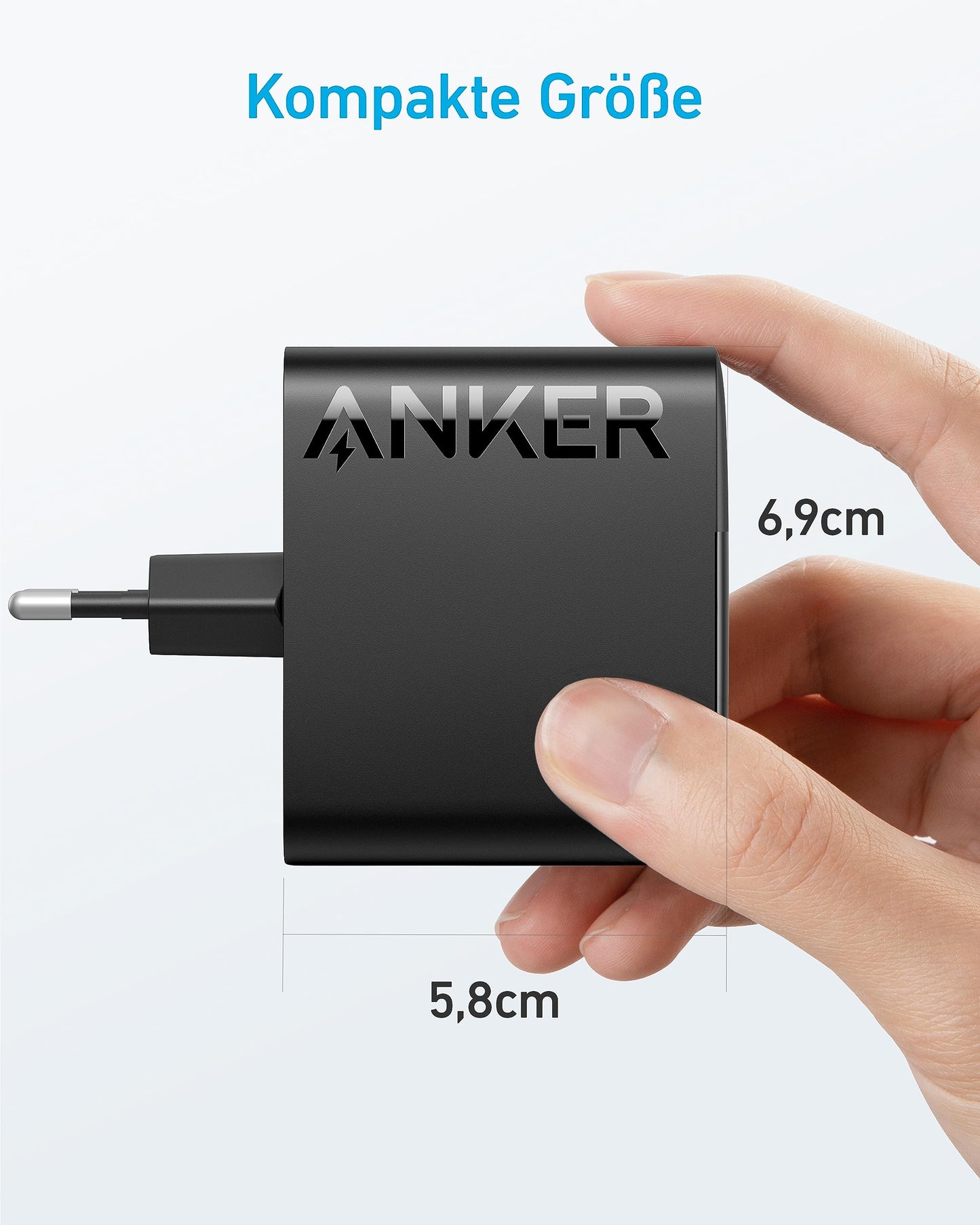 Anchor 100W USB C Charger, PIQ 3.0 Compact Fast Charger, USB C Power Adapter for MacBook Pro, MacBook Air, iPad Pro, iPhone 17/16/15 Series, Samsung Galaxy