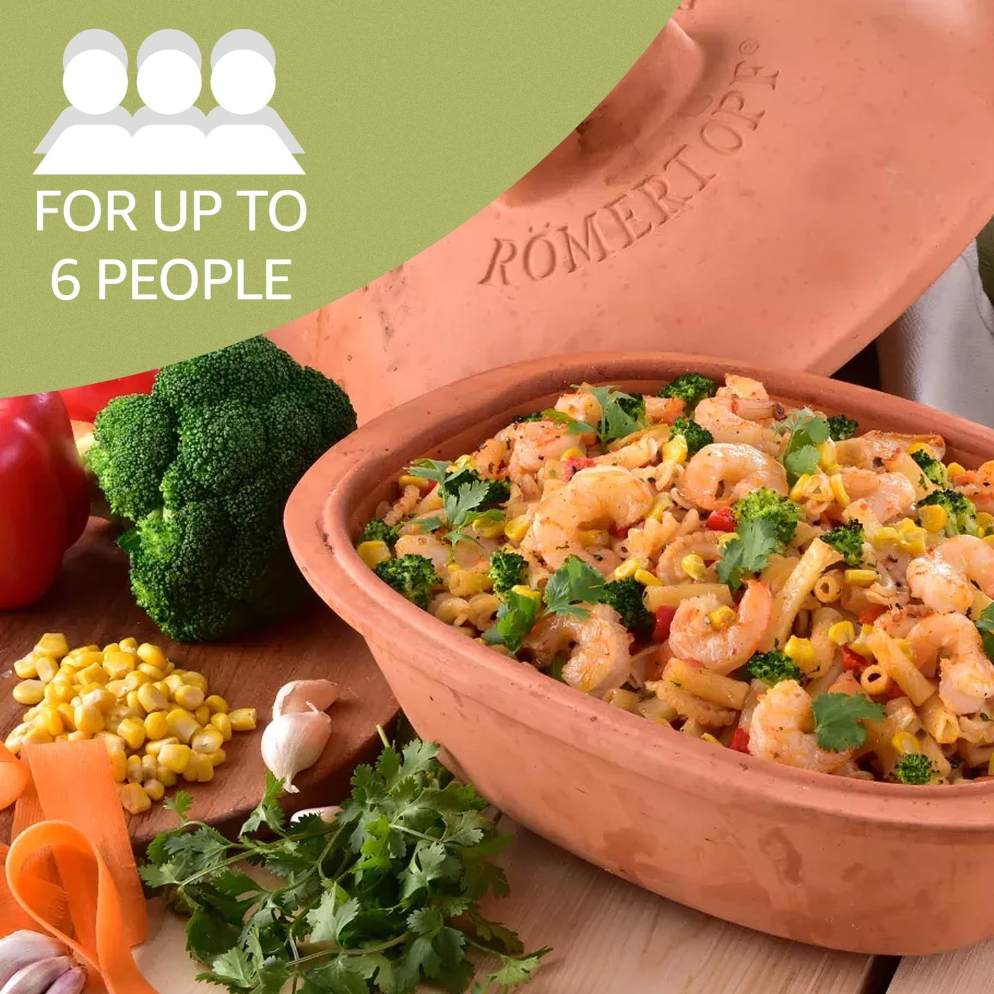 Roman pot roaster Trend ceramic steamer 4.5 L