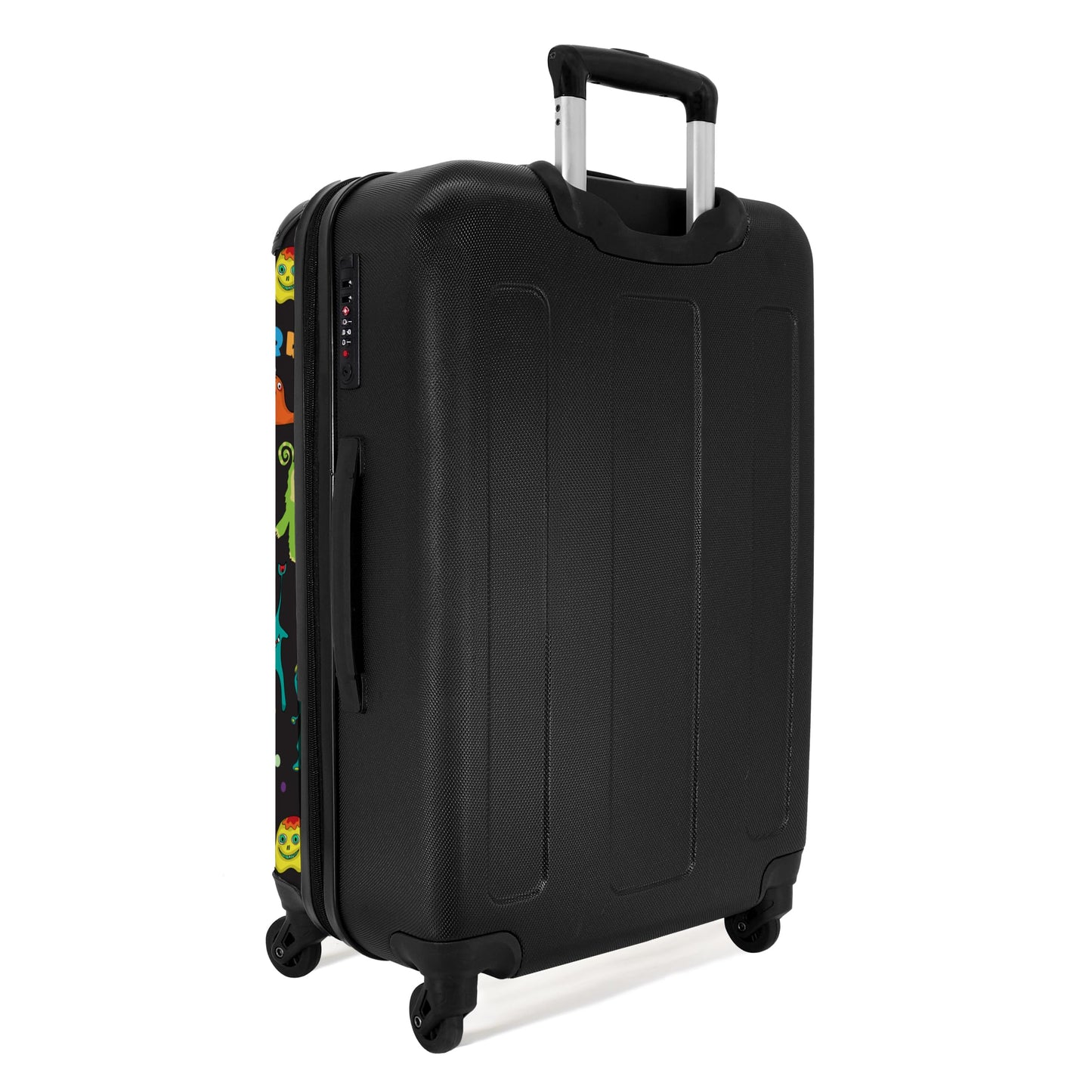 NoBoringSuitcases.com® Kids Suitcases Boys Rolling Travel Bag Cabin Bag Gifts - Monsters - Colors - Space - Boys Suitcases Medium, 67x43x25cm
