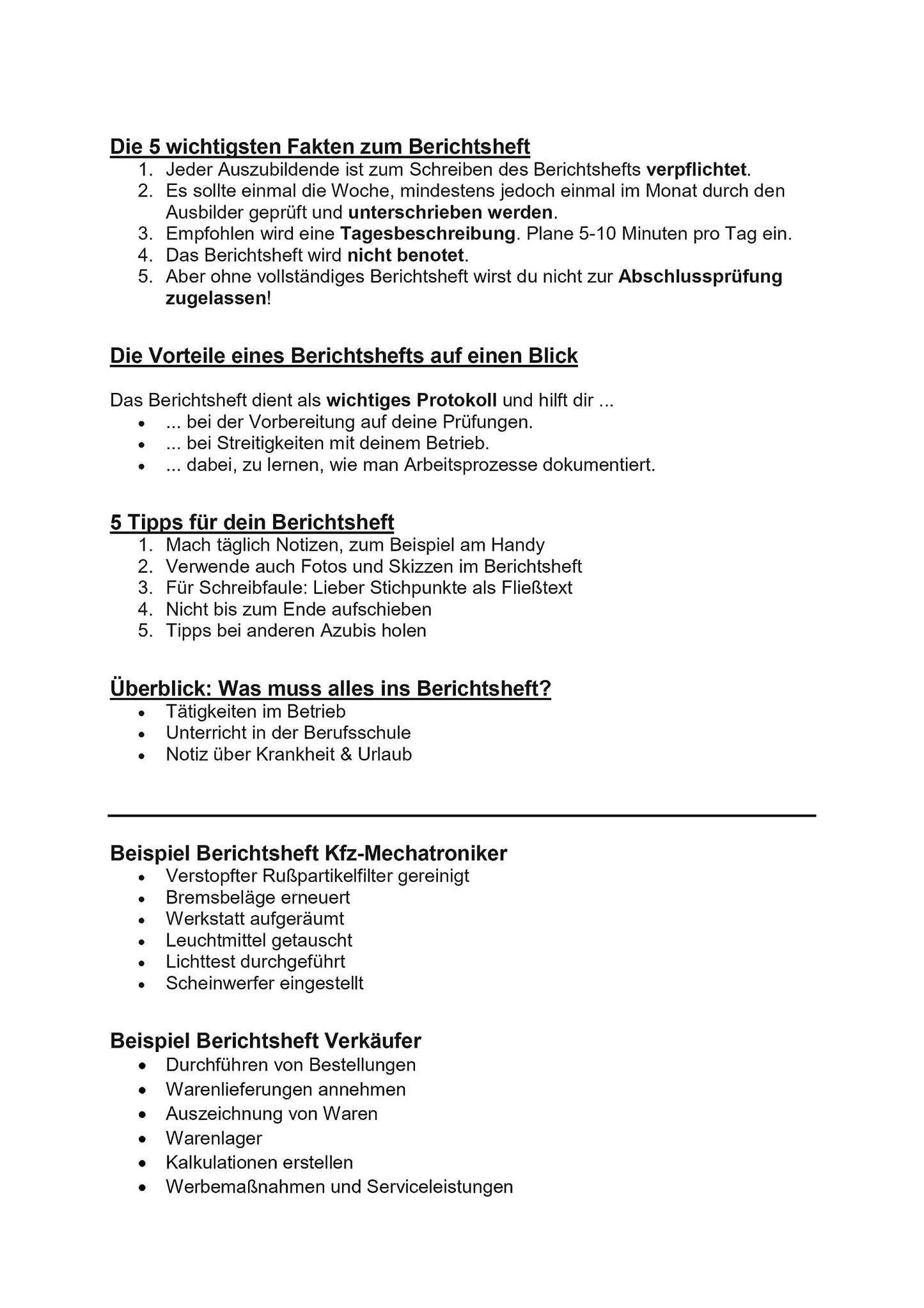 Internship/Training Report Book - DIN A4, 28 pages, daily/weekly entries, one week per page, from Monday to Sunday...