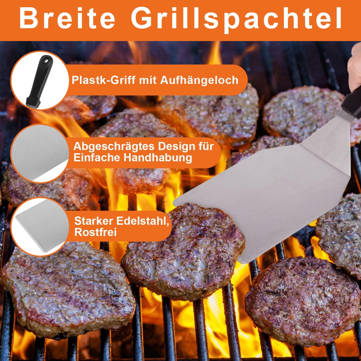 W&H's Stainless Steel Smash Burger Set includes a 4-piece set of burger smasher tools: burger press, grill spatula, burger dome, and 50 parchment papers. Ideal for making delicious homemade hamburgers both outdoor and indoor.