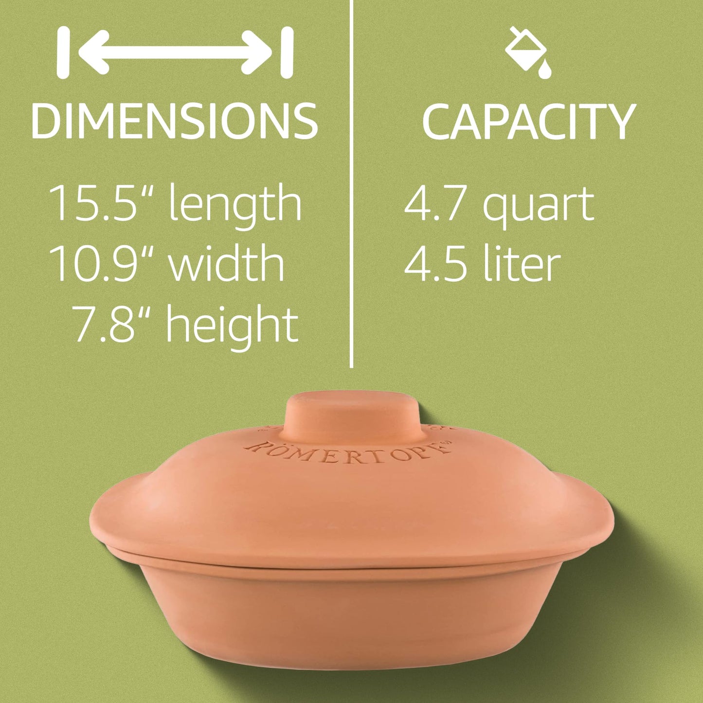Roman pot roaster Trend ceramic steamer 4.5 L