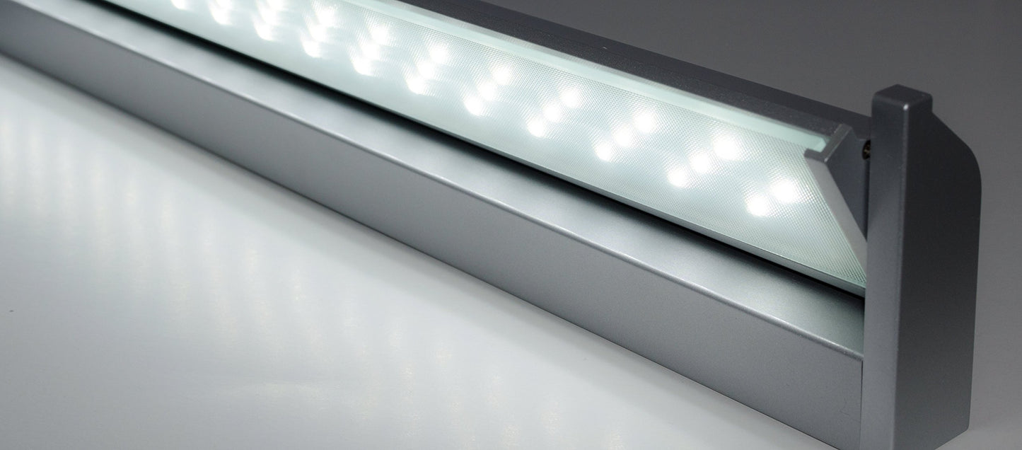 Rolux LED-LLH-310, 10W, 3000K~6500K, Surface Mounted/Under Cabinet Light, Aluminum, 10 watts, silver, 57.5 x 8.5 x 3.5 cm