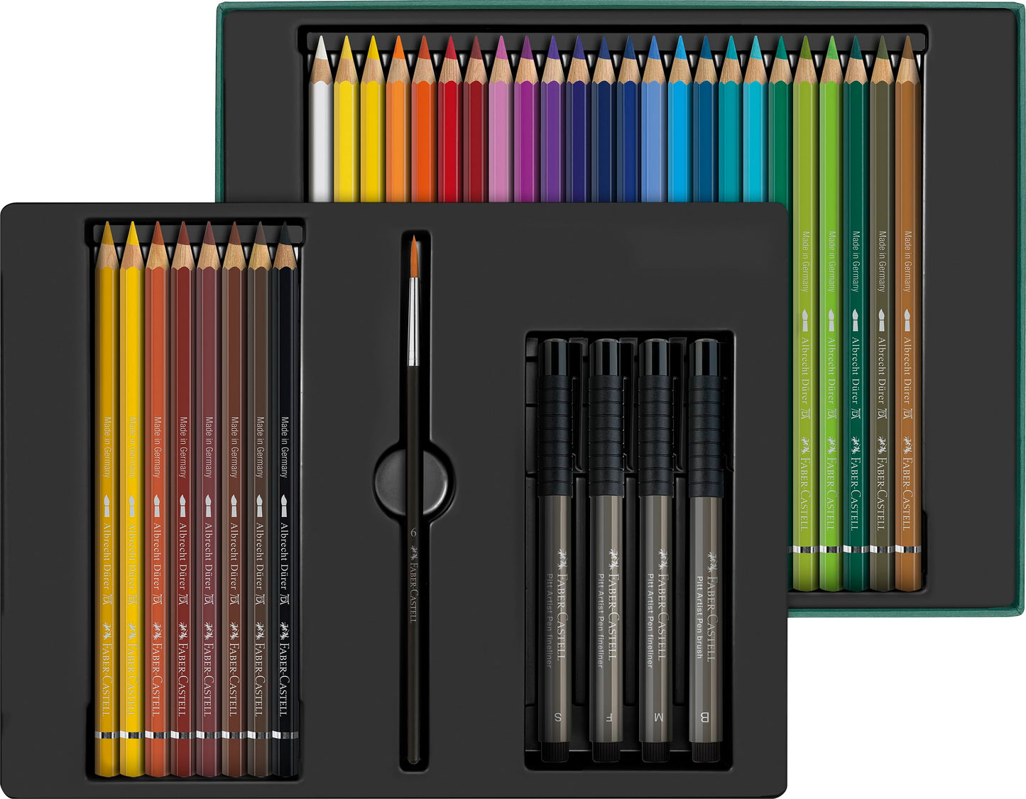 Faber-Castell 217553 - Gift set Albrecht Dürer & Pitt Artist Pen, 37 pieces, art supplies for beginners and professionals.