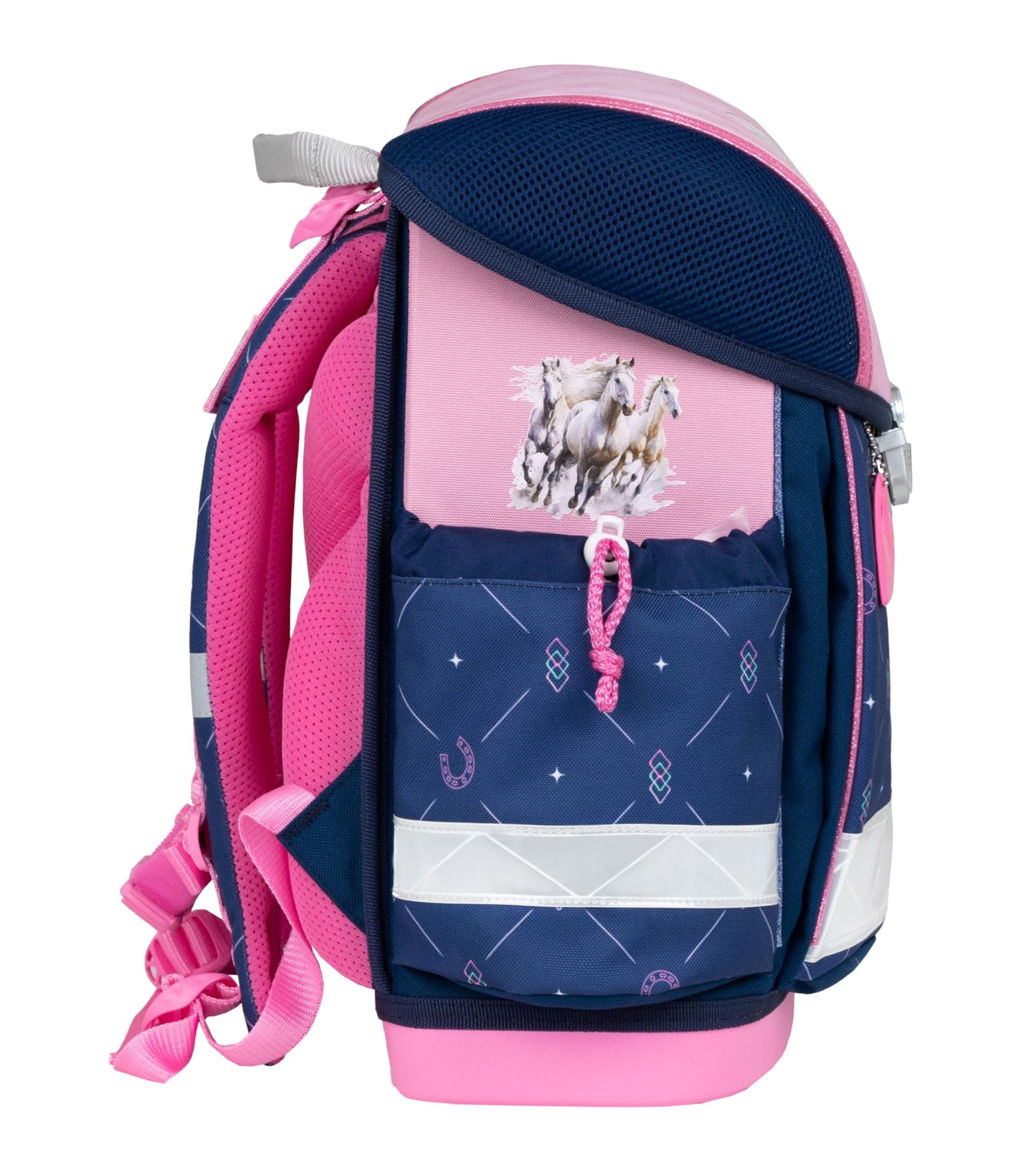 Belmil Classy school bag set 4 pieces (403-13/AG/S) (Amazing Horses)