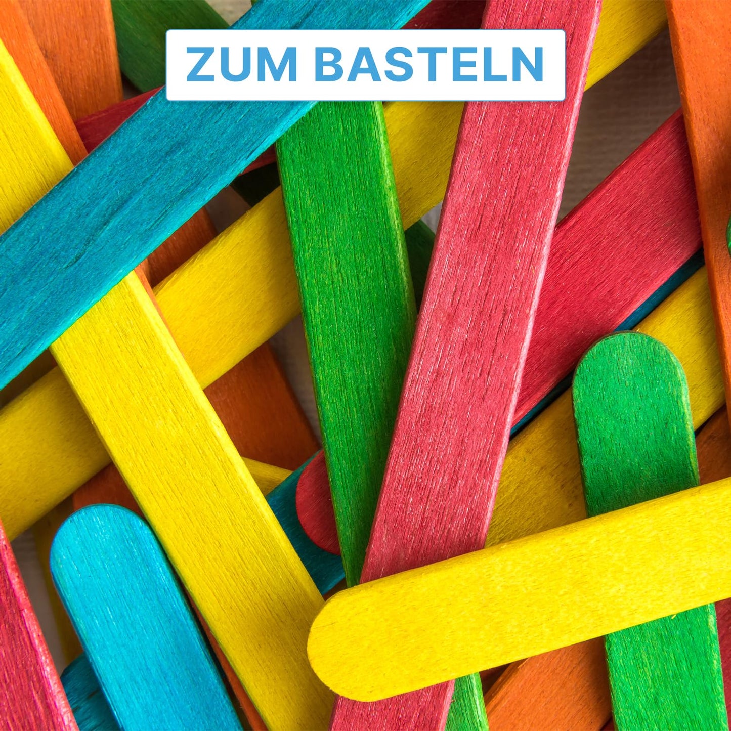 500x ARNOMED® wooden spatulas, wooden sticks for ice cream, crafting & waxing, disposable wooden handles, ice cream sticks, tongue depressors, crafting wooden sticks, wooden sticks, mouth spatulas, wooden stirring sticks.