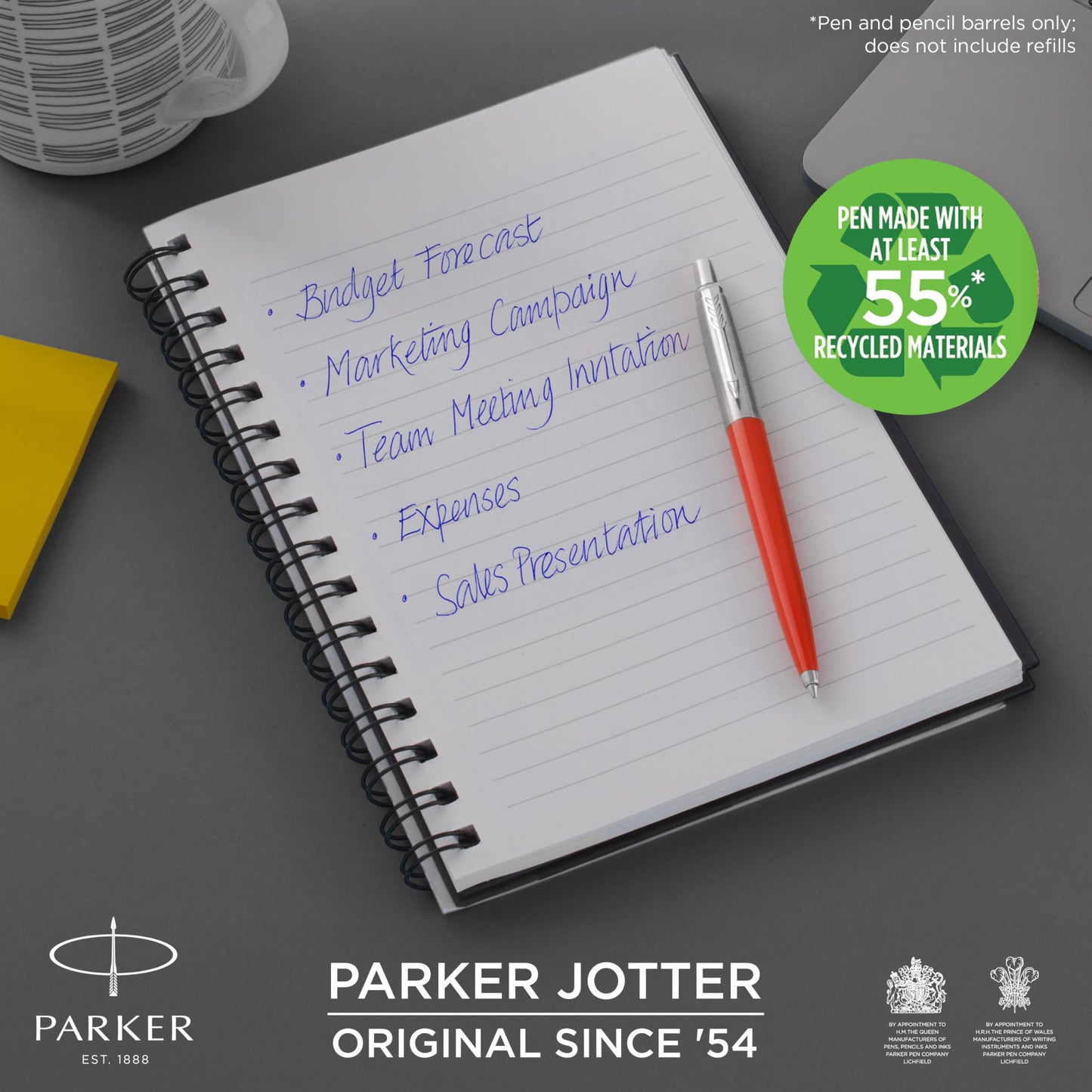Parker Jotter Originals Trio Pen Gift Set | Ballpoint, Gel, & Mechanical Pencil | Made from 55% recycled materials | Perfect gifts for college or school graduation