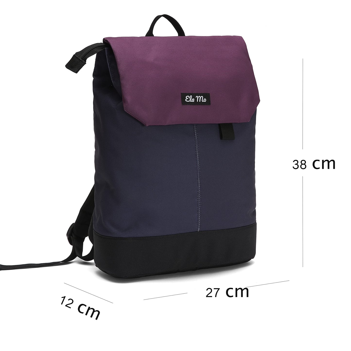 Ela Mo Women's Backpack - Daypack stylish and practical - Laptop backpacks for women - Anti-theft bag for school, college, business (Berry)