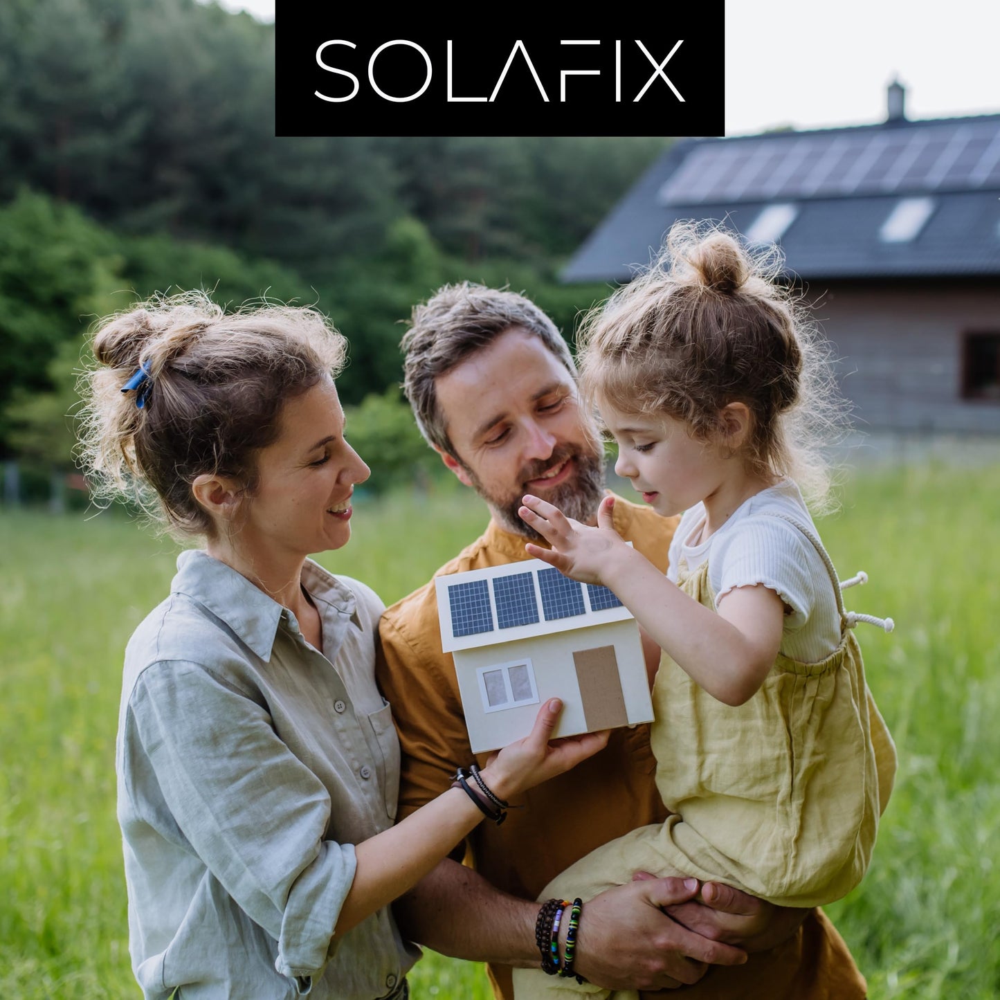 SOLAFIX® Balcony Solar Panel Mounting Kit for Tile Roof - Roof Mount Set for 2 Solar Panels 30-40 mm Frame Height - Solar Mount for Tile Roof with EASY-CLICK Clamps & Height-Adjustable Roof Hooks