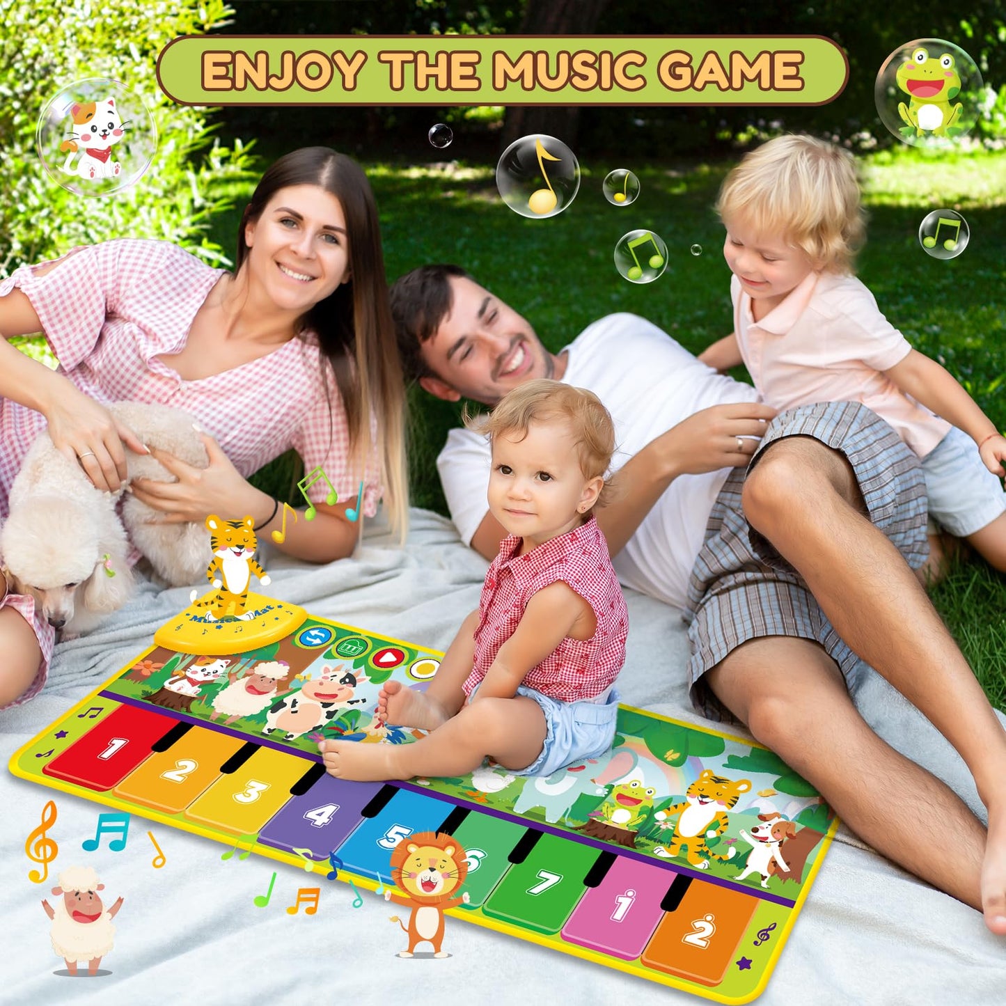 WEARXI Baby Toy for 1 Year Old Music Mat, Toys for 1 Year Old, Gift for 1 Year Old Boy Girl, Party Favor Birthday Gifts for Kids, Advent Calendar Fillers for Children.