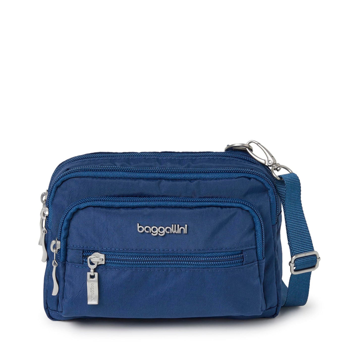Baggallini women's bag with 3 zippers handbags, Pacific, one size