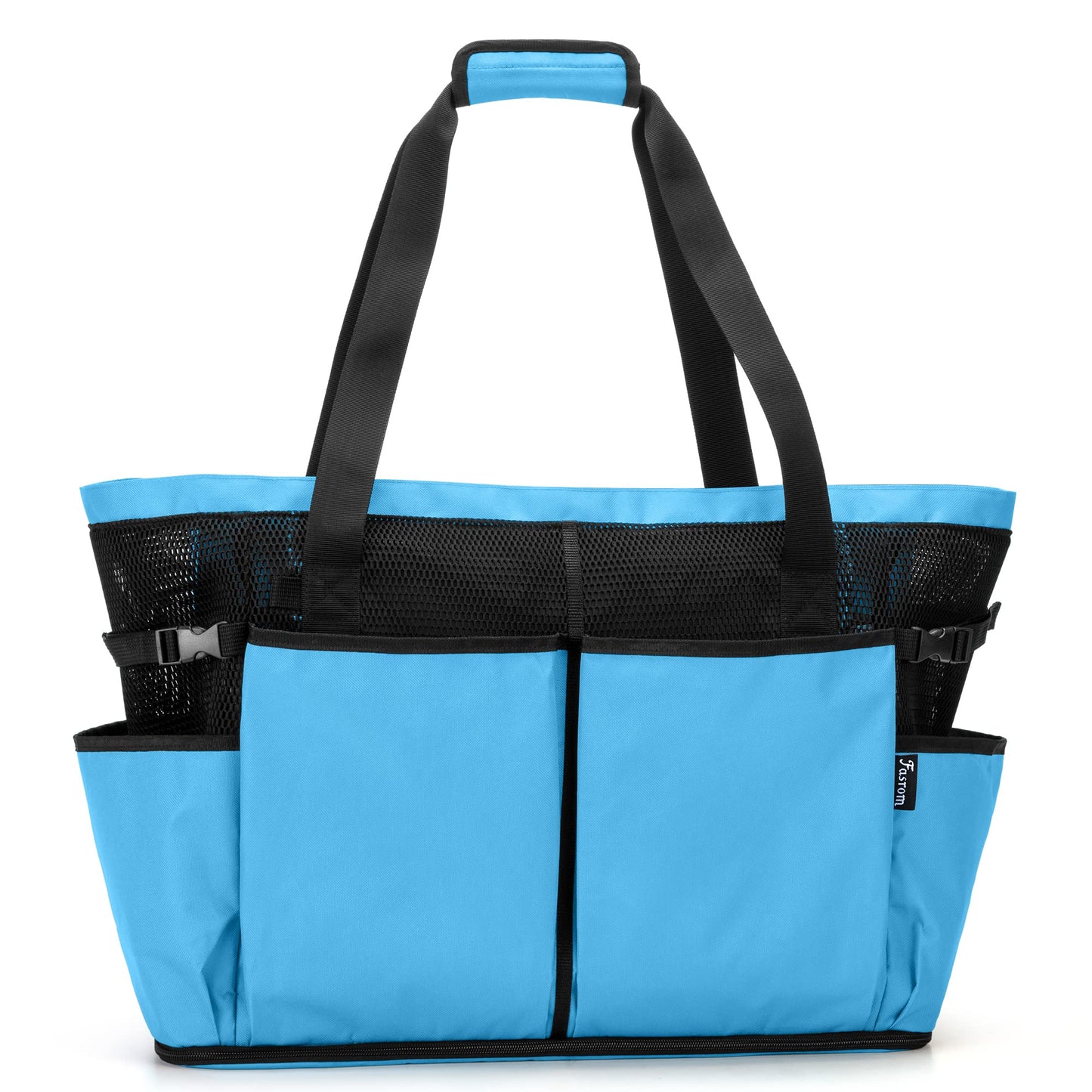 Fasrom Extra Large Mesh Beach Bag, Oversized Beach Tote for Beach Trip (Patent Pending), Blue