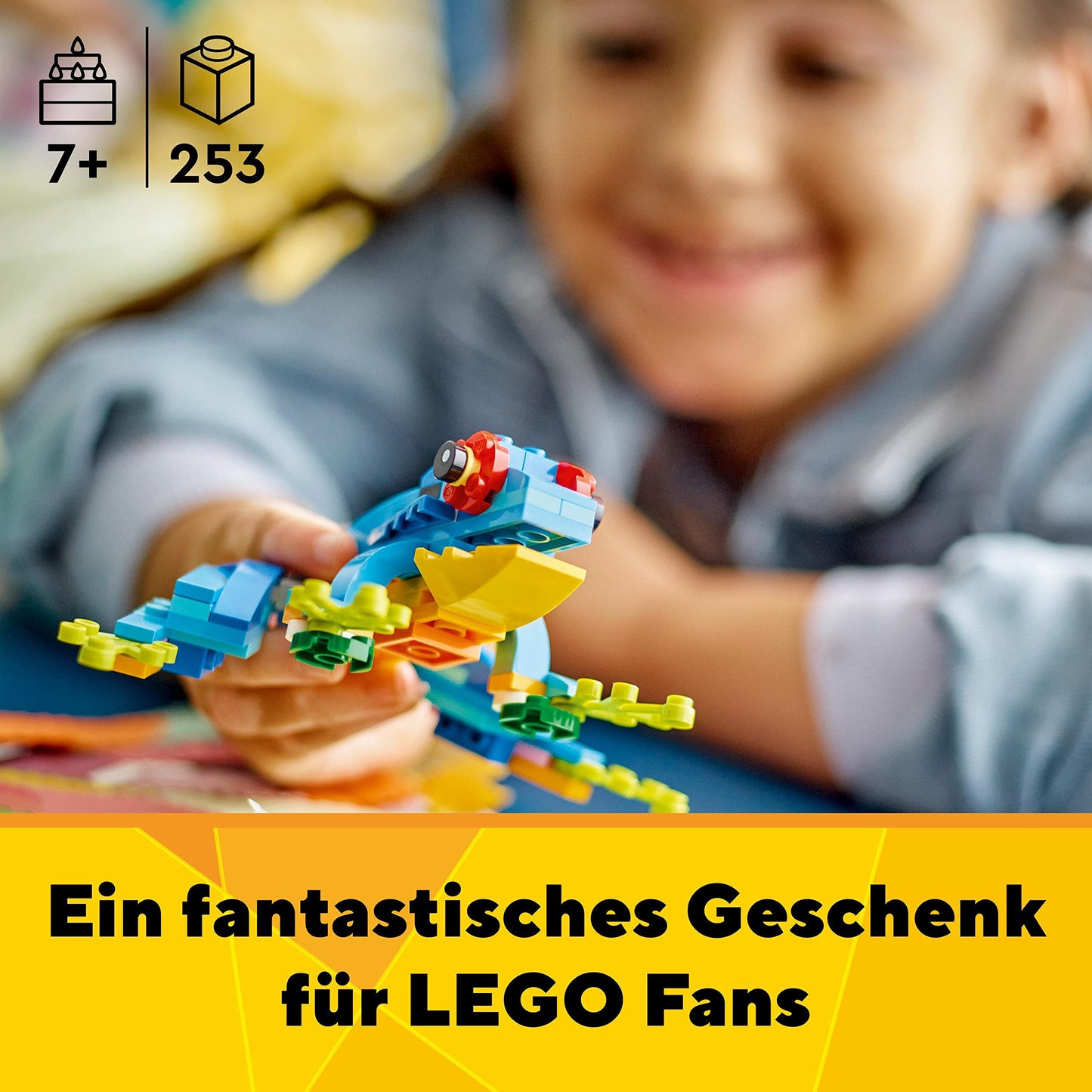 LEGO 31136 Creator 3in1 Exotic Parrot, Frog, and Fish Easter gift Jungle animal figures Building toy, creative Easter decoration toy for kids aged 7 and up for Easter 2023