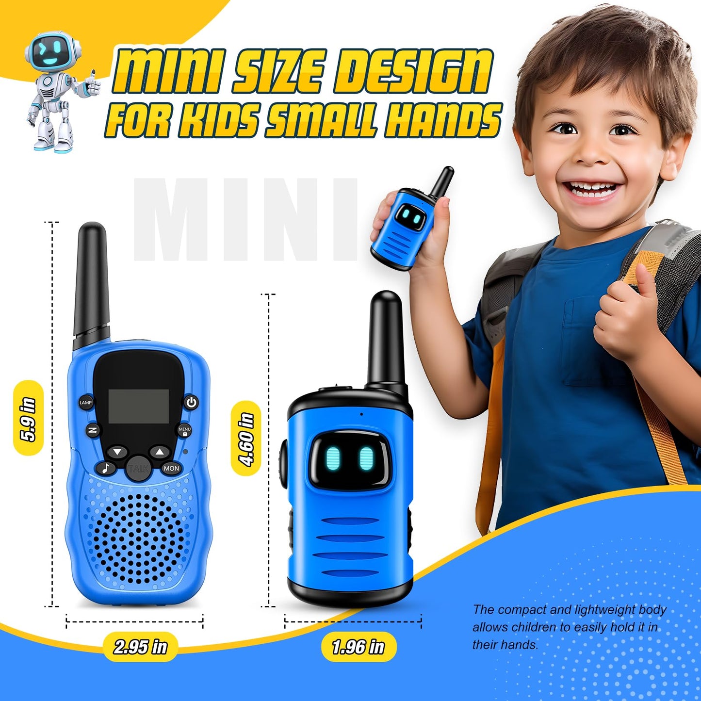 EUCOCO Toy for 3 4 5 6 7 8 Year Old Boys Girls, Walkie Talkie Game for 3-10 Year Old Girls Gifts 3-10 Year Old Boys Radios Birthday Present for Girls Toys for 4 Years Old