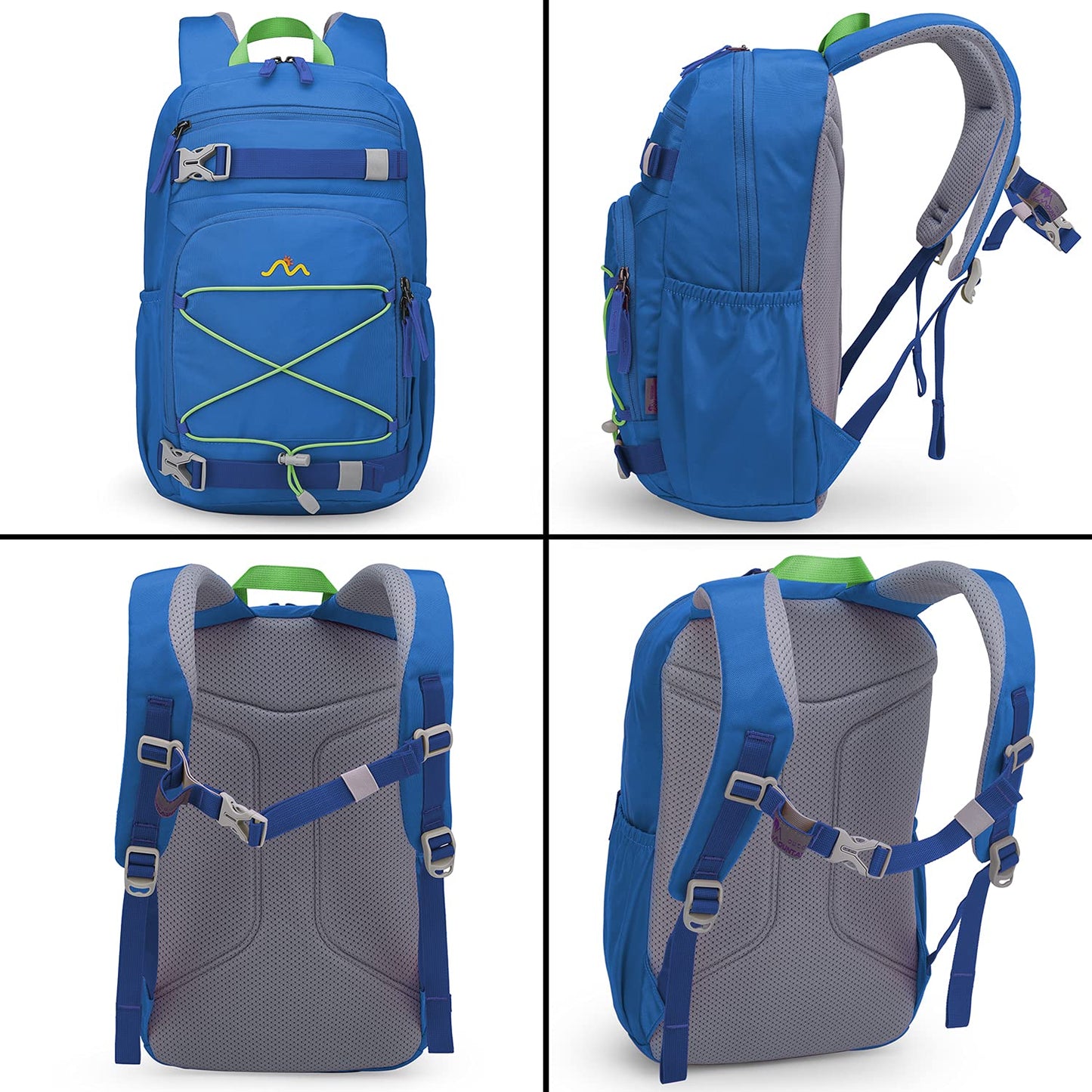 Mountaintop kids backpack for girls and boys, school backpack for school hiking, 15L, 25 x 14 x 41 cm.