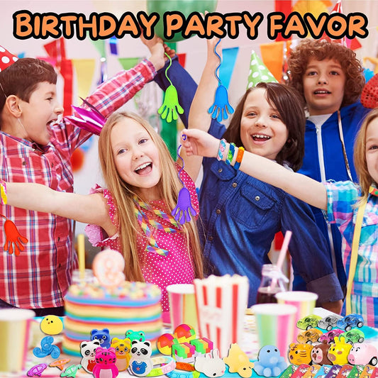 SXFENG 122PCS Kids Birthday Party Favor Set, Birthday Party Guest Gifts, Giveaways Kids Birthday, 13 Different types of Party Favors Kids Birthday Birthday Decorations (122pcs Mixed)