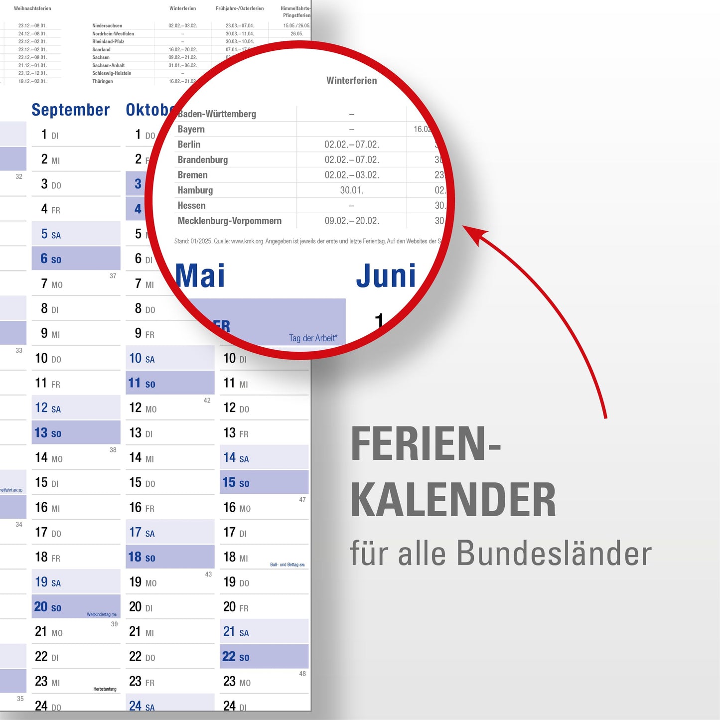 3-Pack: Yohmoe® XXL Wall Calendar 2026 large (98 x 68 cm) FOLDED into poster size. Landscape format, folded - 2026 Calendar Wall Calendar