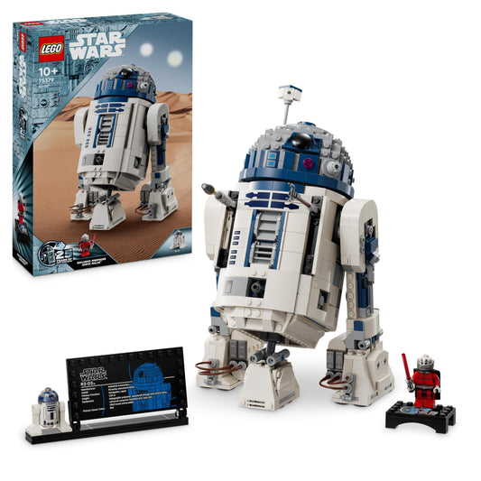 LEGO Star Wars R2-D2 droid brick for collecting, building, playing, and displaying & Star Wars Clone Trooper & Battle Droid Battle Pack, toy