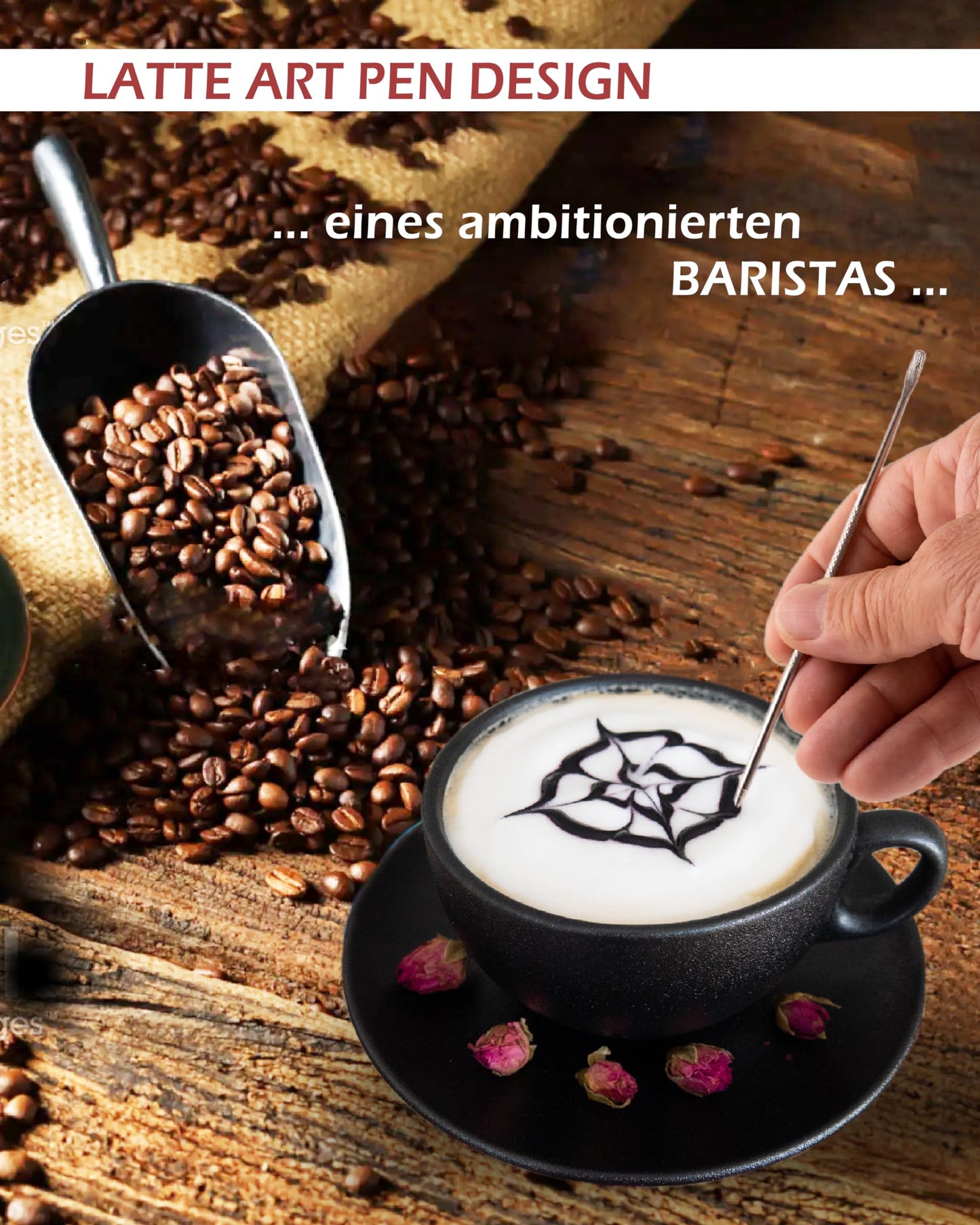 Pro@Home43 Barista Milk Jug Stainless Steel black anthracite 600ml (also 350ml) including Latte Art Pen / Milk Frothing Jug in gift box