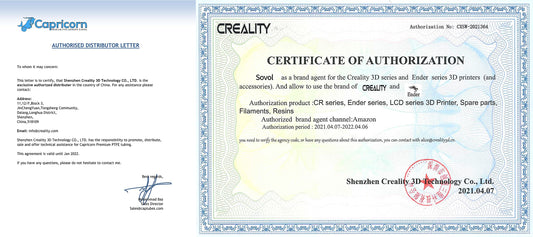 Sovol Capricorn PTFE tube blue tube 2 meters with 3 pieces PC4-M6 pneumatic fittings and 3 pieces PC4-M10 connectors for 3D printers 1.75mm filament.