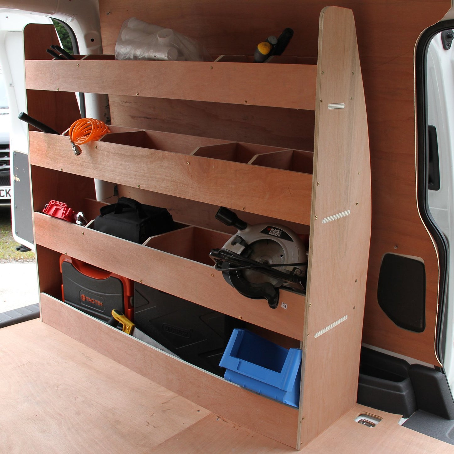 Monster Racking VW Caddy Transporter vehicle racking vehicle shelves vehicle conversion van car rack shelving system workshop trolley 22cm H x 122.5cm W x 30cm D