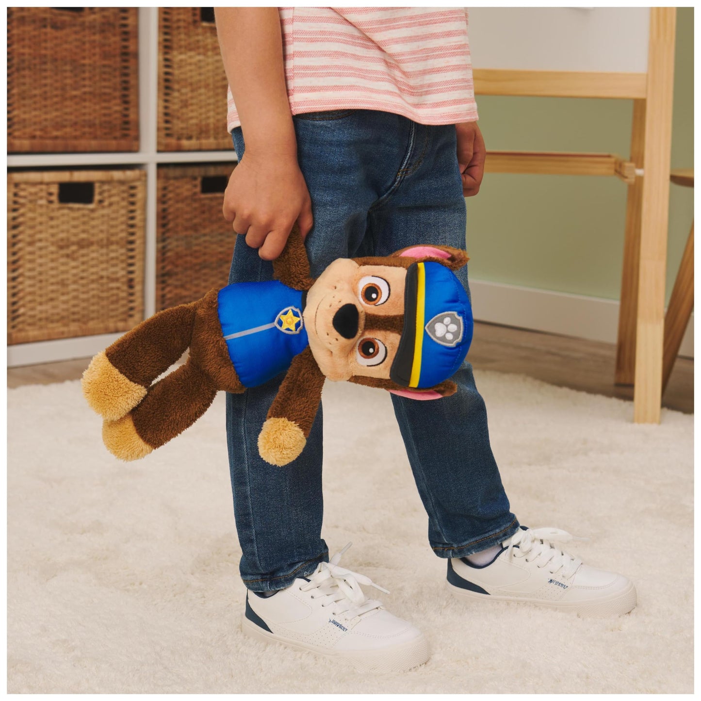 GUND PAW Patrol Stuffed Plush Chase, 30 cm - high-quality plush toy made of soft velour terry with embroidered eyes, true to the original TV series look, suitable for kids aged 1 year and up.