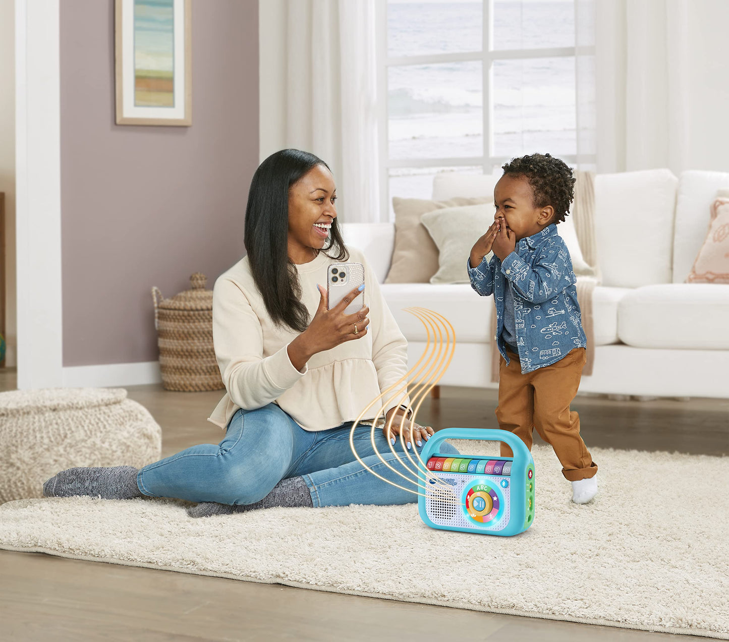 Vtech Baby My First Music Player - With 40 songs, Bluetooth, and recording function - For kids aged 2-5, Blue
