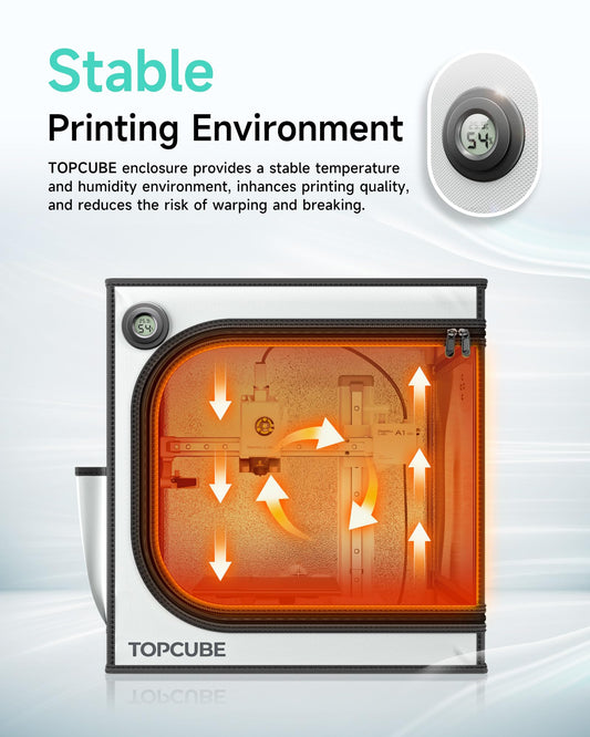 3D printer enclosure for Bambu Lab a1 Mini, 3D printer cover with LED light, constant temperature 3D printer enclosure 460x460x550 mm.
