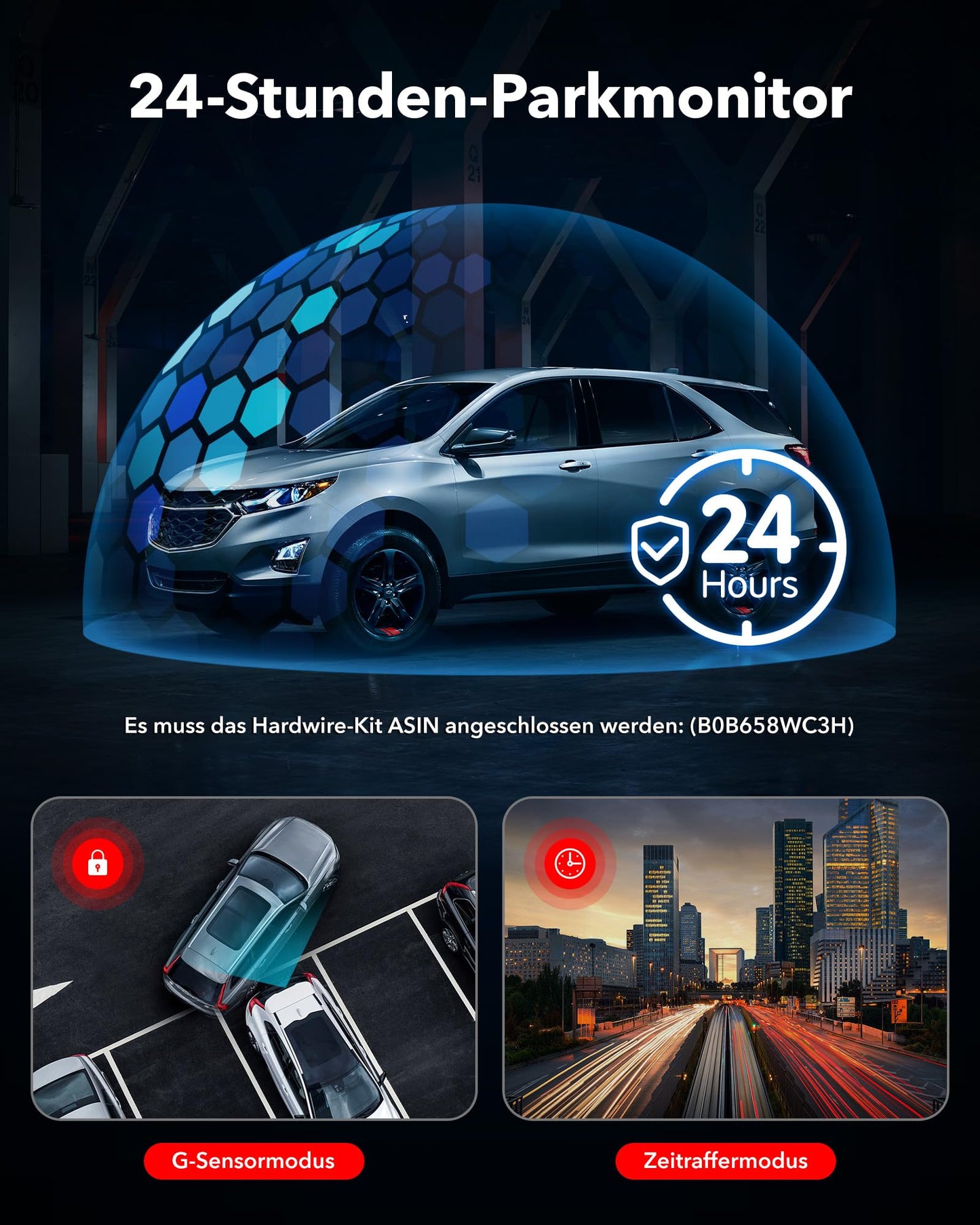 REDTIGER Dashcam for Car Front and Rear 4K/2.5K with STARVIS 2, Car Dash Cam Camera 3.18" IPS Screen, Free 128GB Card, 5.8GHz WiFi, GPS, 170° Wide Angle WDR, Supports up to 256GB Max (F7NP)
