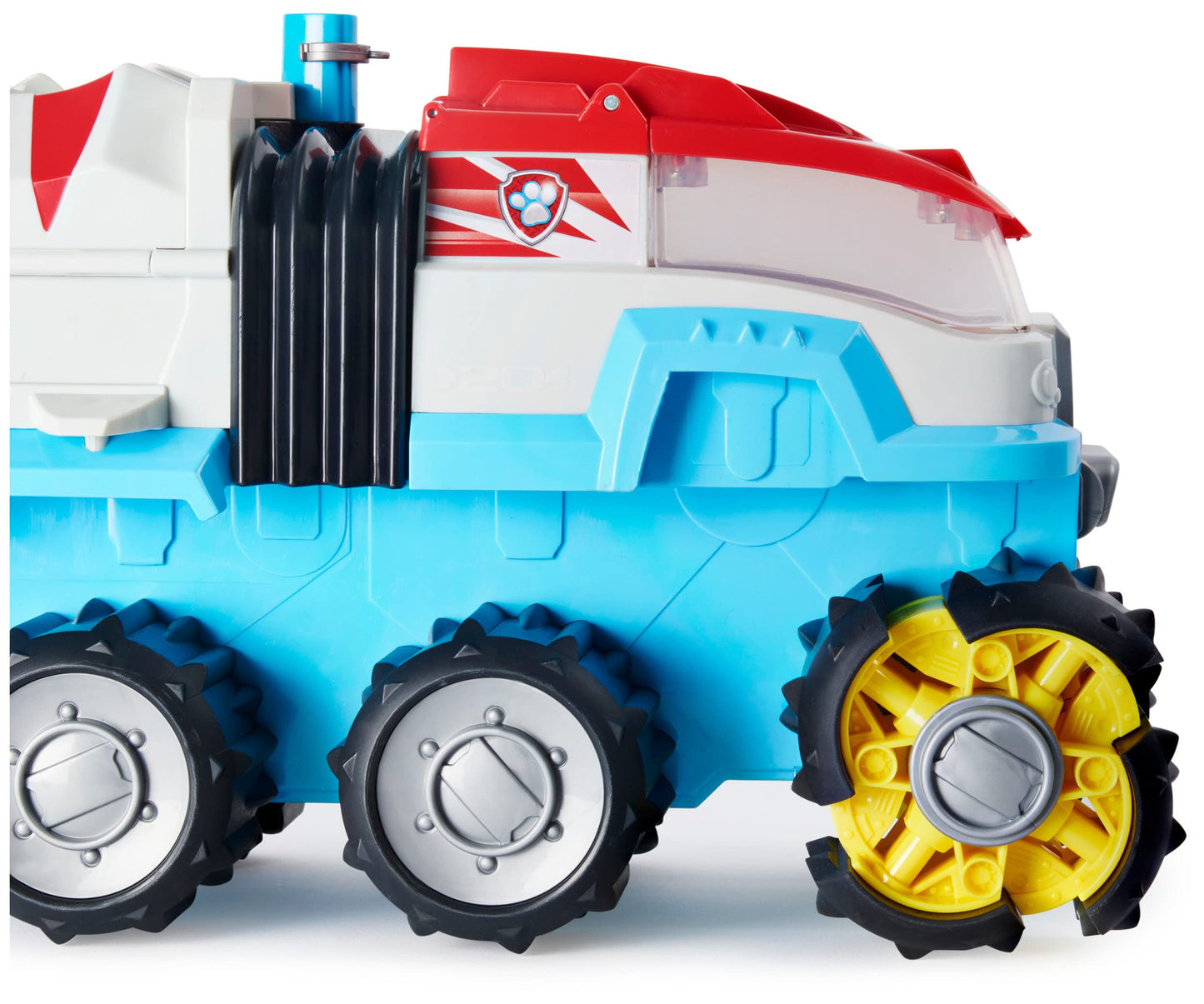 PAW PATROL Dino Rescue Dino Patroller team vehicle with motorized drive, Chase figure and large dinosaur, for ages 3 and up, battery-operated, with sound effects and room for basic vehicles.