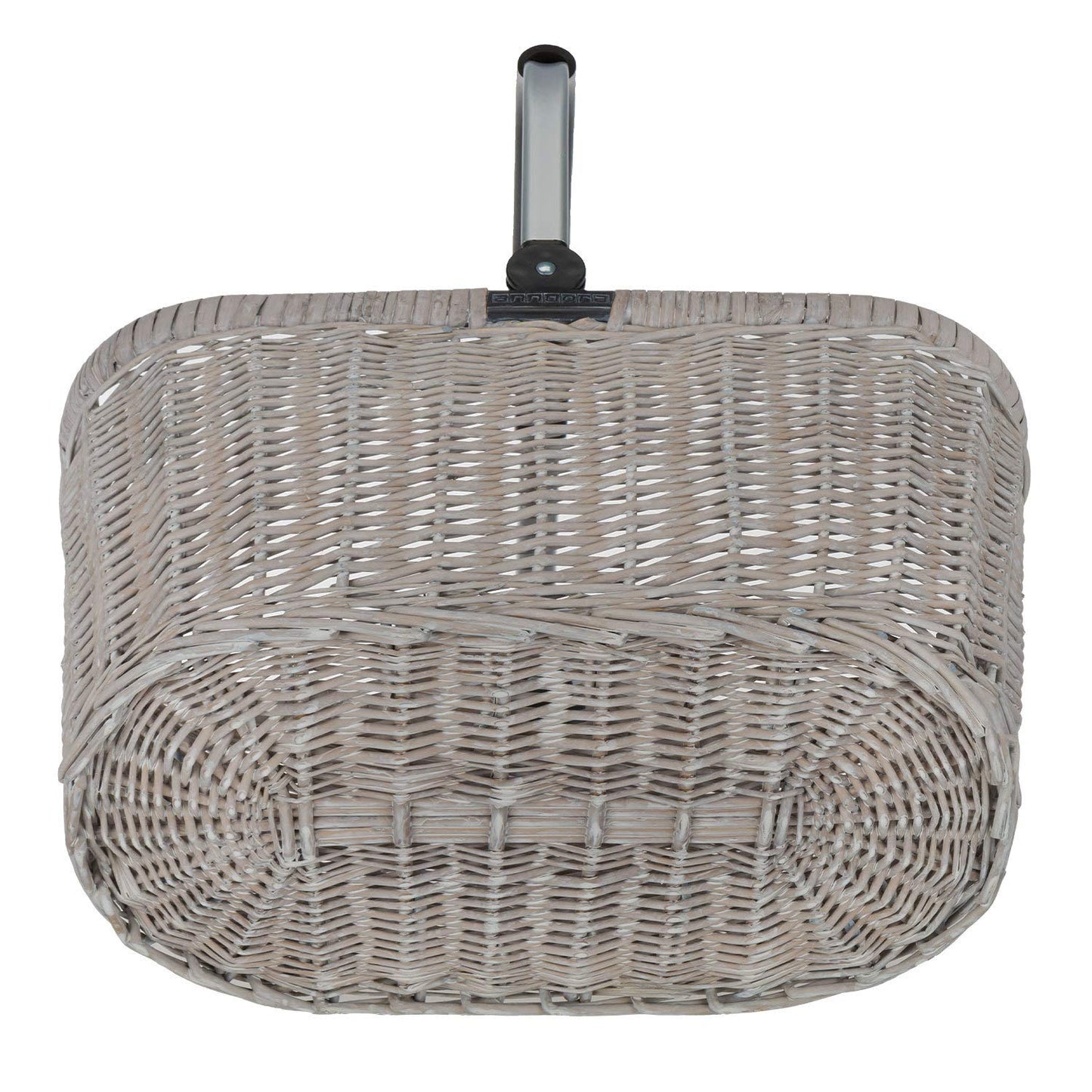Anndora shopping basket wicker basket with aluminum frame 22 L beige - foldable aluminum handle