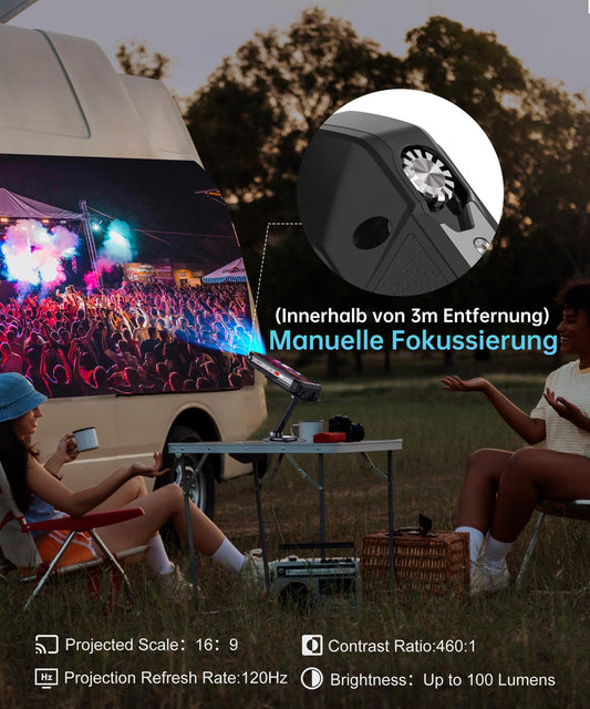 8849 Tank 3 Pro Outdoor Mobile Phone Without Contract, 23800mAh 5G Outdoor Smartphone with Projector, 32GB RAM+512GB ROM, 6.79" Waterproof Android 14 Dual SIM Rugged Smartphone, 2TB Expandable/OTG/GPS