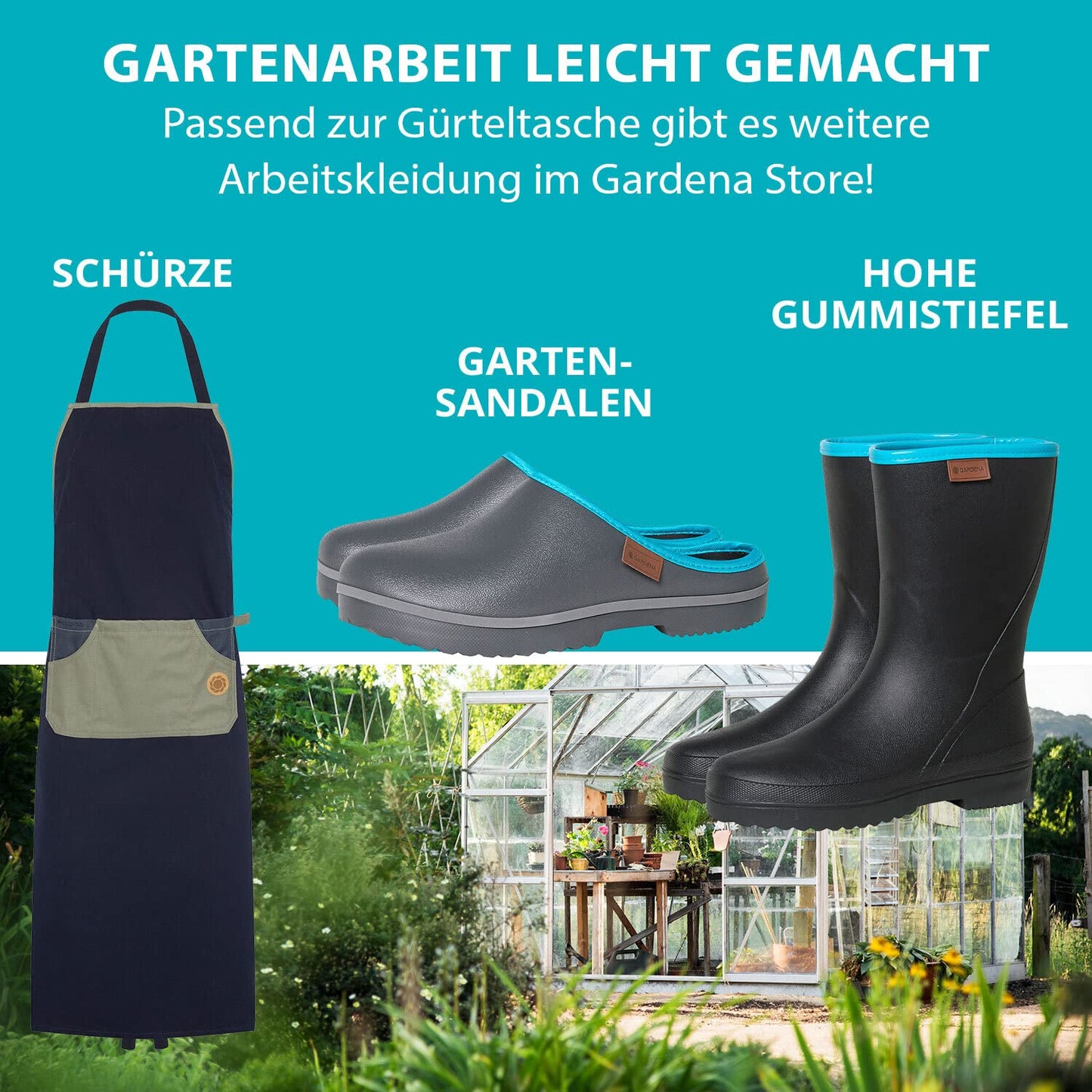 GARDENA Unisex garden belt for garden tools. Unisex tool belt for women & men. Garden bag made of recycled polyester. Adjustable size & water-resistant. For garden tools & phone.