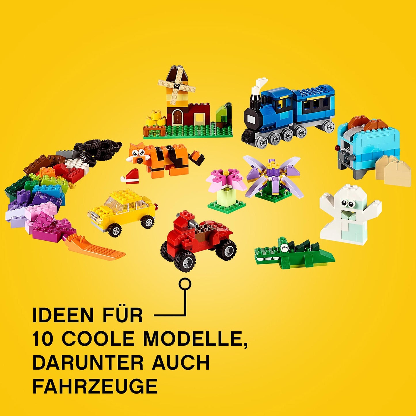 LEGO 10696 Classic Medium Creative Brick Box, building bricks with storage box for kids, gift for boys and girls aged 4 and up