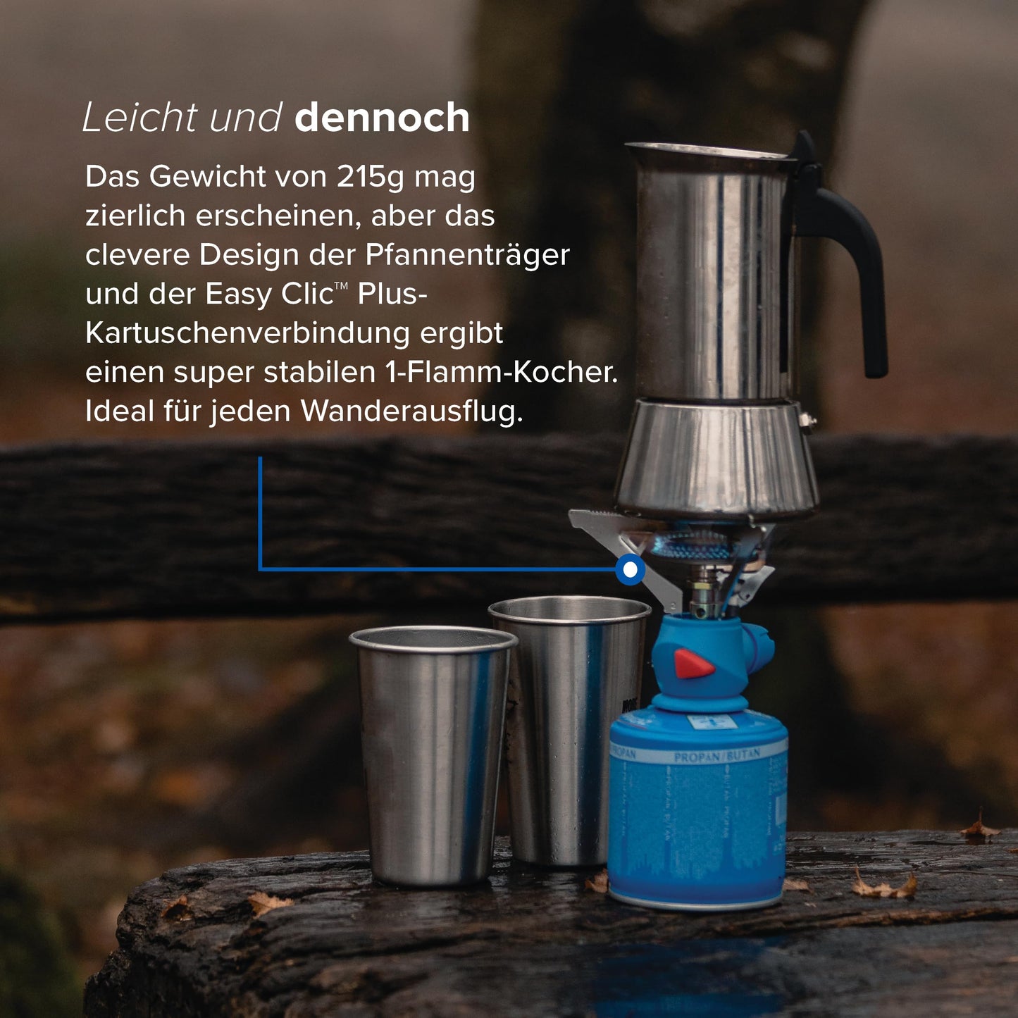 Campingaz Twister Plus Camping Stove, Single Burner Gas Stove, for camping, festivals, hikes, compact size, easy to transport, includes carrying case.