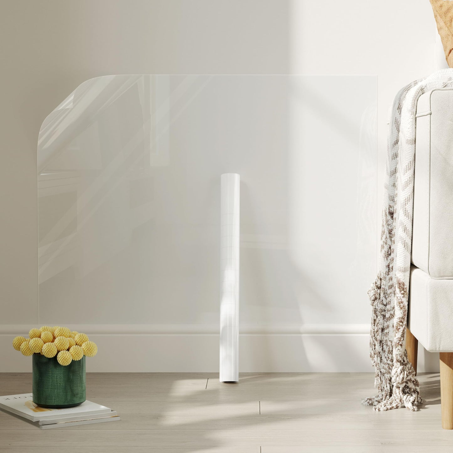 Hide adhesive film transparent self-adhesive film, 40cm×500cm, furniture wall protection film for wallpaper waterproof decoration, adhesive window kitchen backsplash film.
