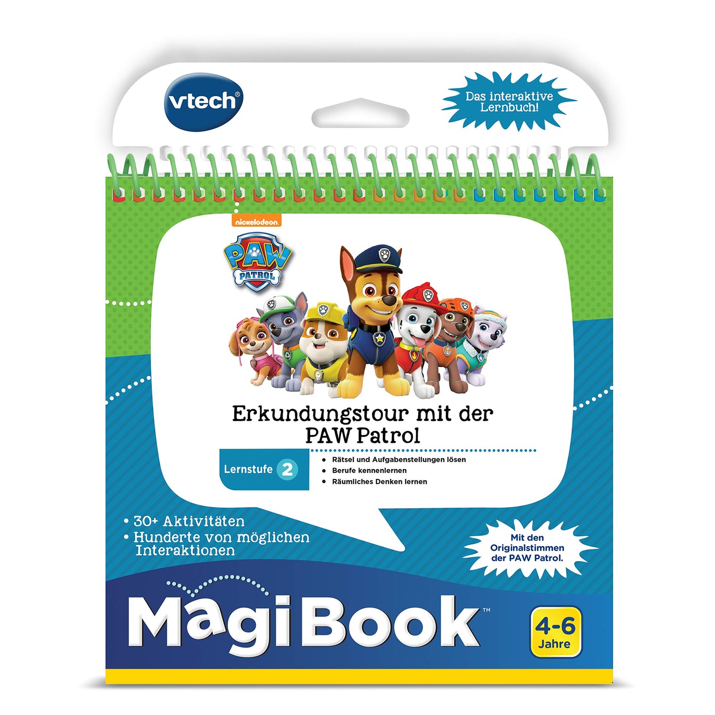 Vtech 80-480204 Level 2 - PAW Patrol MagiBook Learning Books, Multicolor & 80-480604 - Magibook - Level 2 - Alphabet Adventure