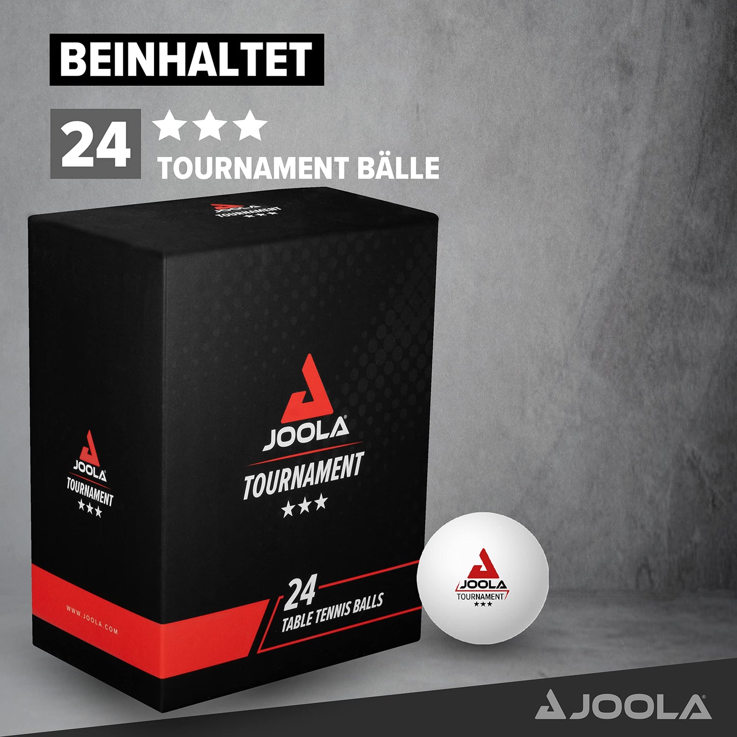 JOOLA Table Tennis Set Duo Carbon 2 Table Tennis Racquets + 3 Table Tennis Balls + Table Tennis Cover & Table Tennis Balls Tournament Selected 40+mm Diameter